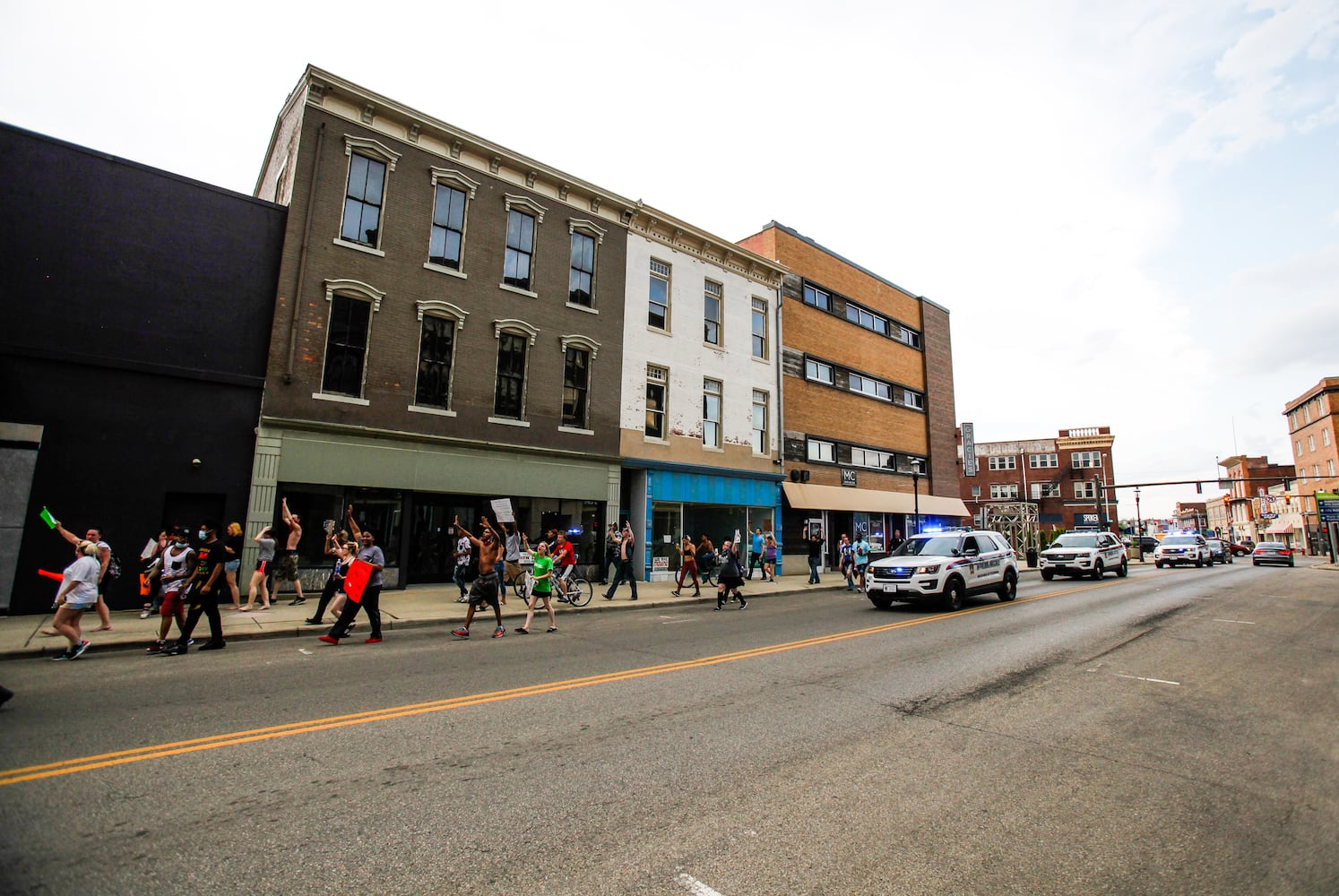 Crowd gathers for peaceful protest and march in Middletown