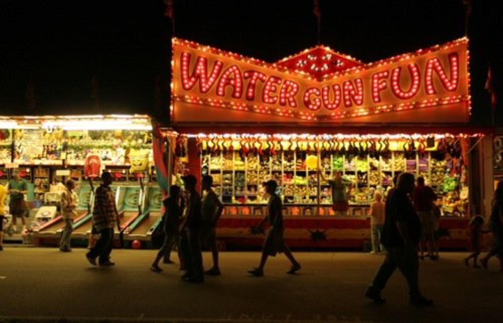 A scene on the midway area at the Miami County Fair in Troy.