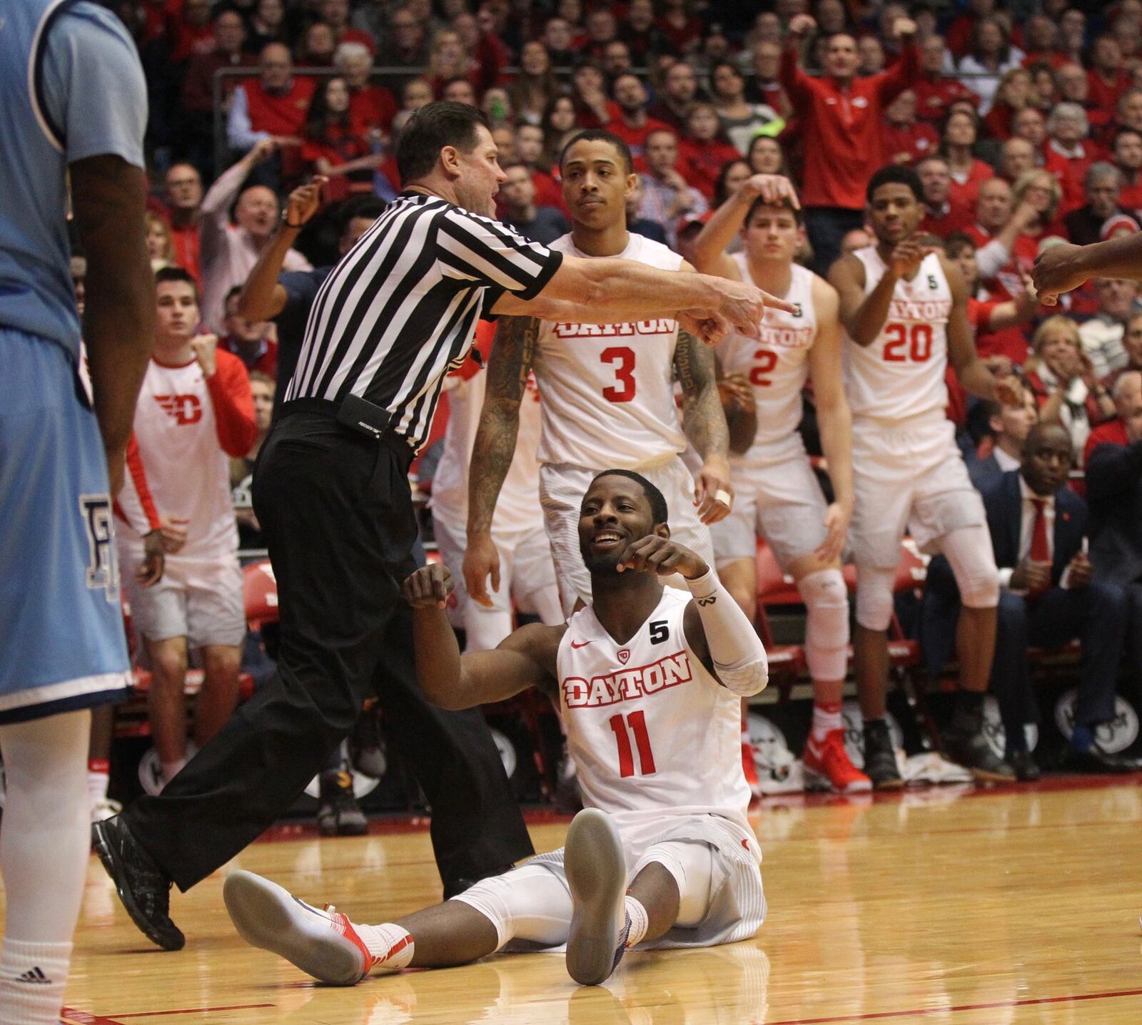 Dayton’s Scoochie Smith against Rhode Island on Friday, Jan. 6, 2017, at UD Arena. David Jablonski/Staff