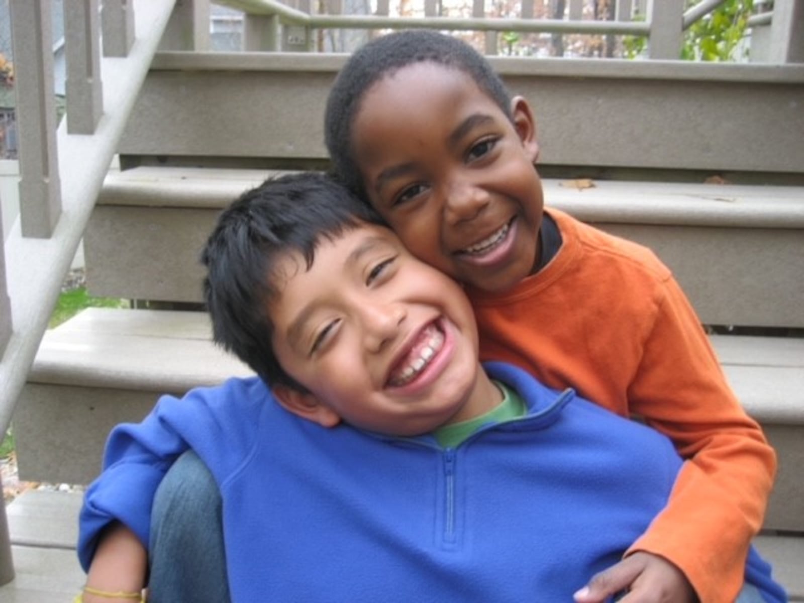 Zeke and Solomon show some brotherly love in November of 2010. CONTRIBUTED