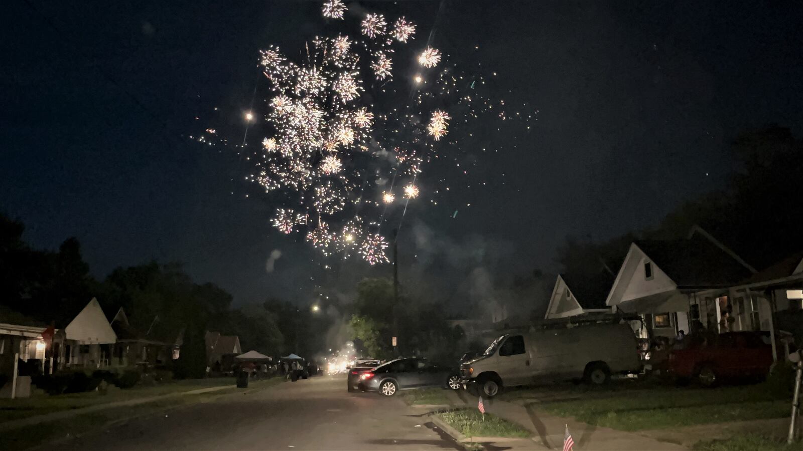 People set off illegal fireworks all across the Dayton region on Tuesday night, July 4, 2023. CORNELIUS FROLIK / STAFF