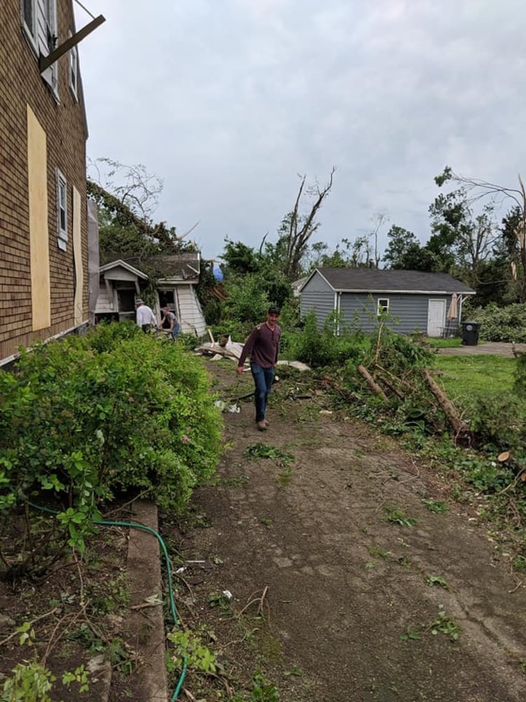 Photos: Community rallies around Dayton restaurant owner after son’s death, tornado