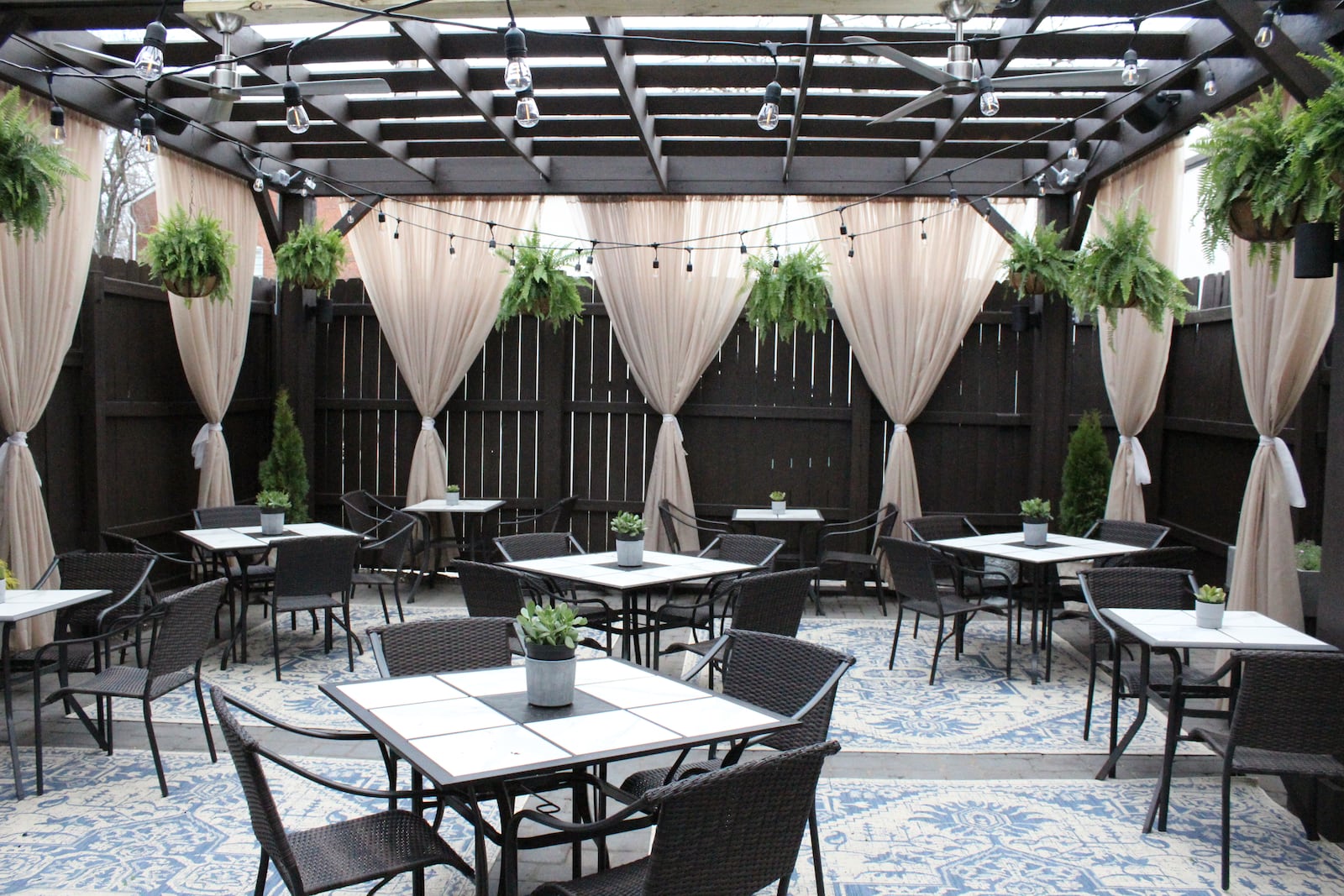 Salar Restaurant and Lounge, 400 E. Fifth St., opened its renovated back patio space in 2019. 