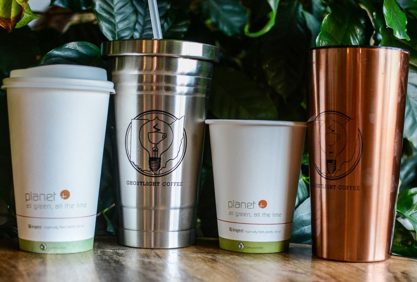 Ghostlight Coffee has introduced a "no waste" system that includes compostable cups, and reusable straws and tumblers.