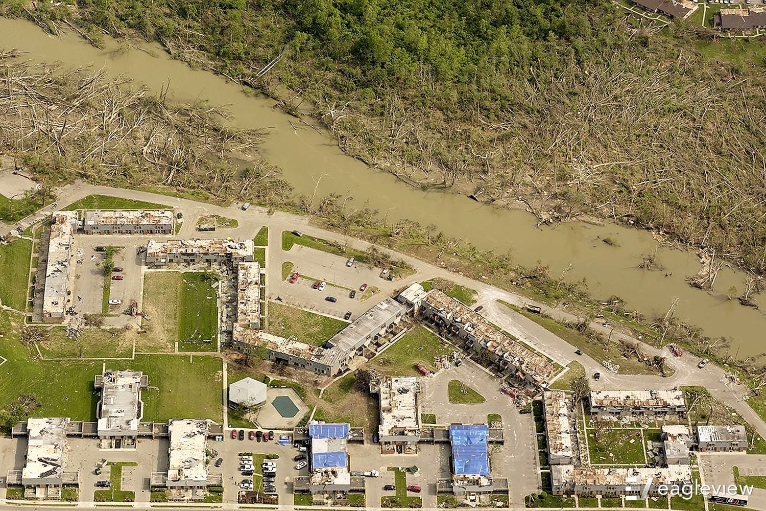 BEFORE & AFTER PHOTOS: Aerial views of 3 neighborhoods