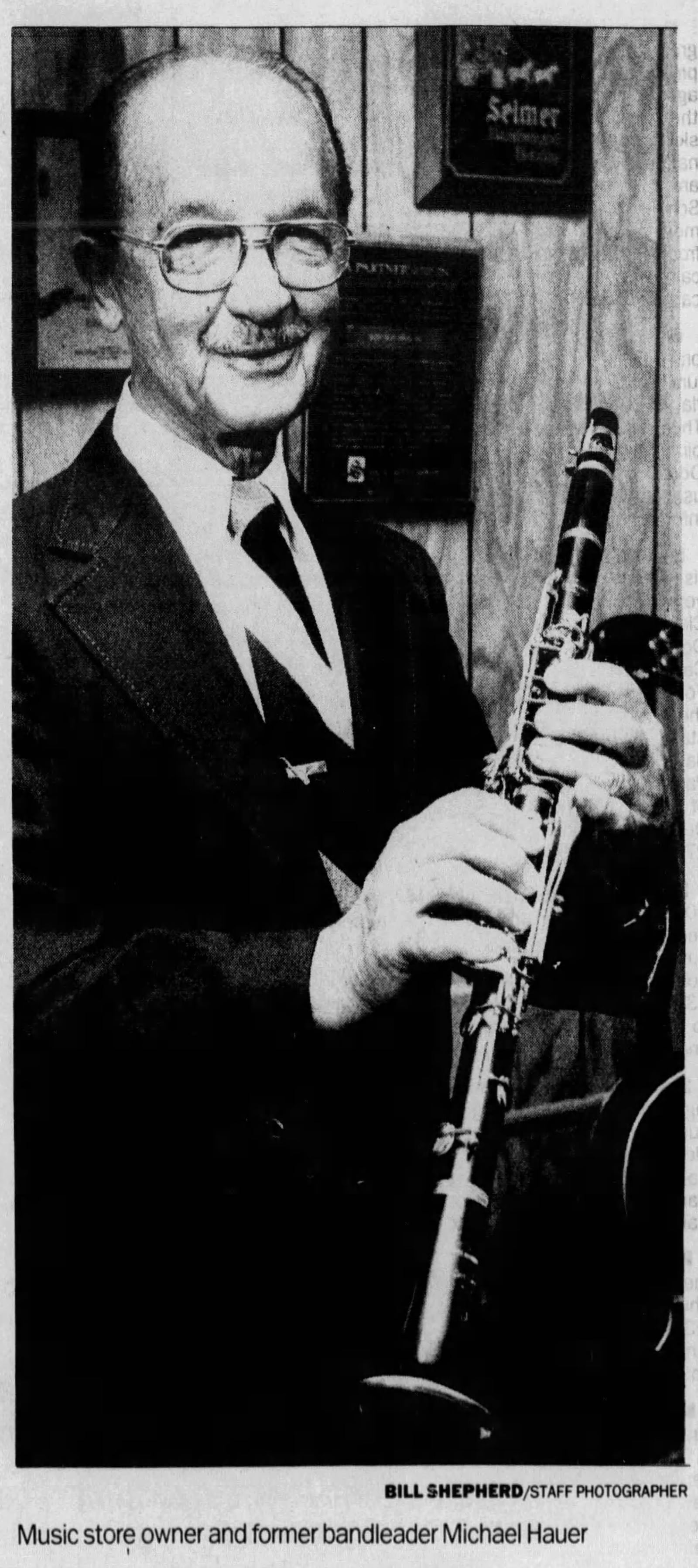 Music store owner and former bandleader Michael Hauer. DAYTON DAILY NEWS ARCHIVES