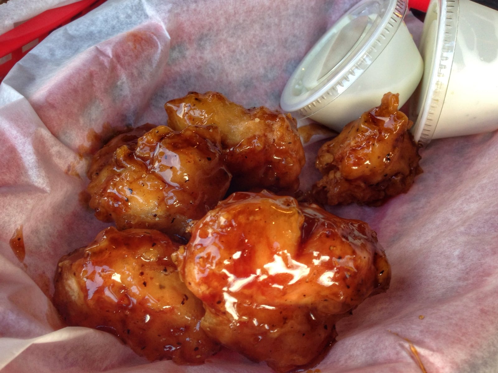 Bourbon Teriyaki Boneless Wings at Bargo’s Grill & Tap will make your taste buds very happy. (CONNIE POST/Staff)