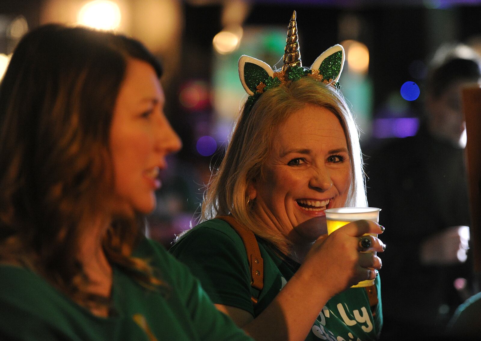 Guests enjoy St. Patrick's Day festivities at the Dublin Pub. MARSHALL GORBY / STAFF