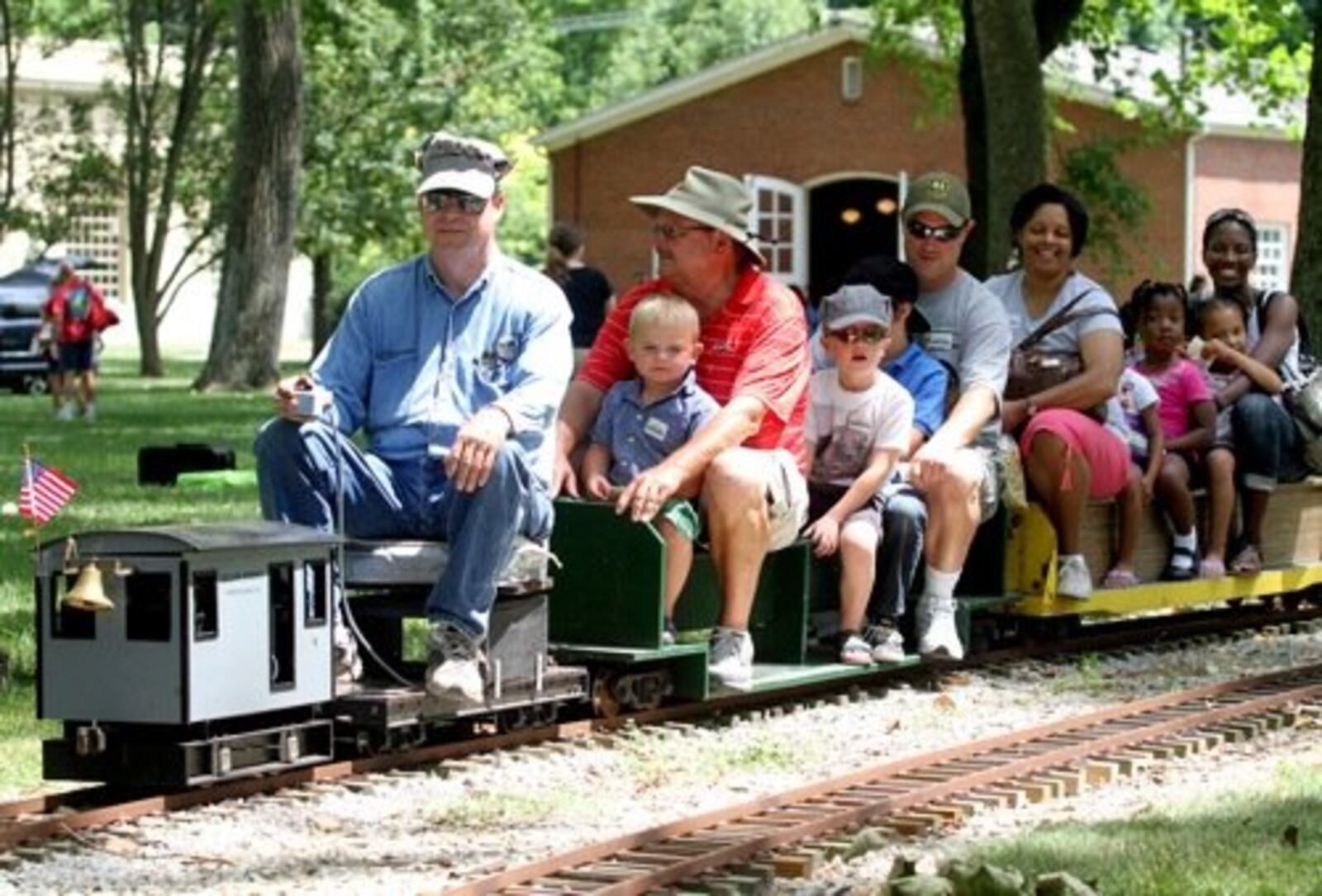 Kids of all ages enjoy the miniature train rides.