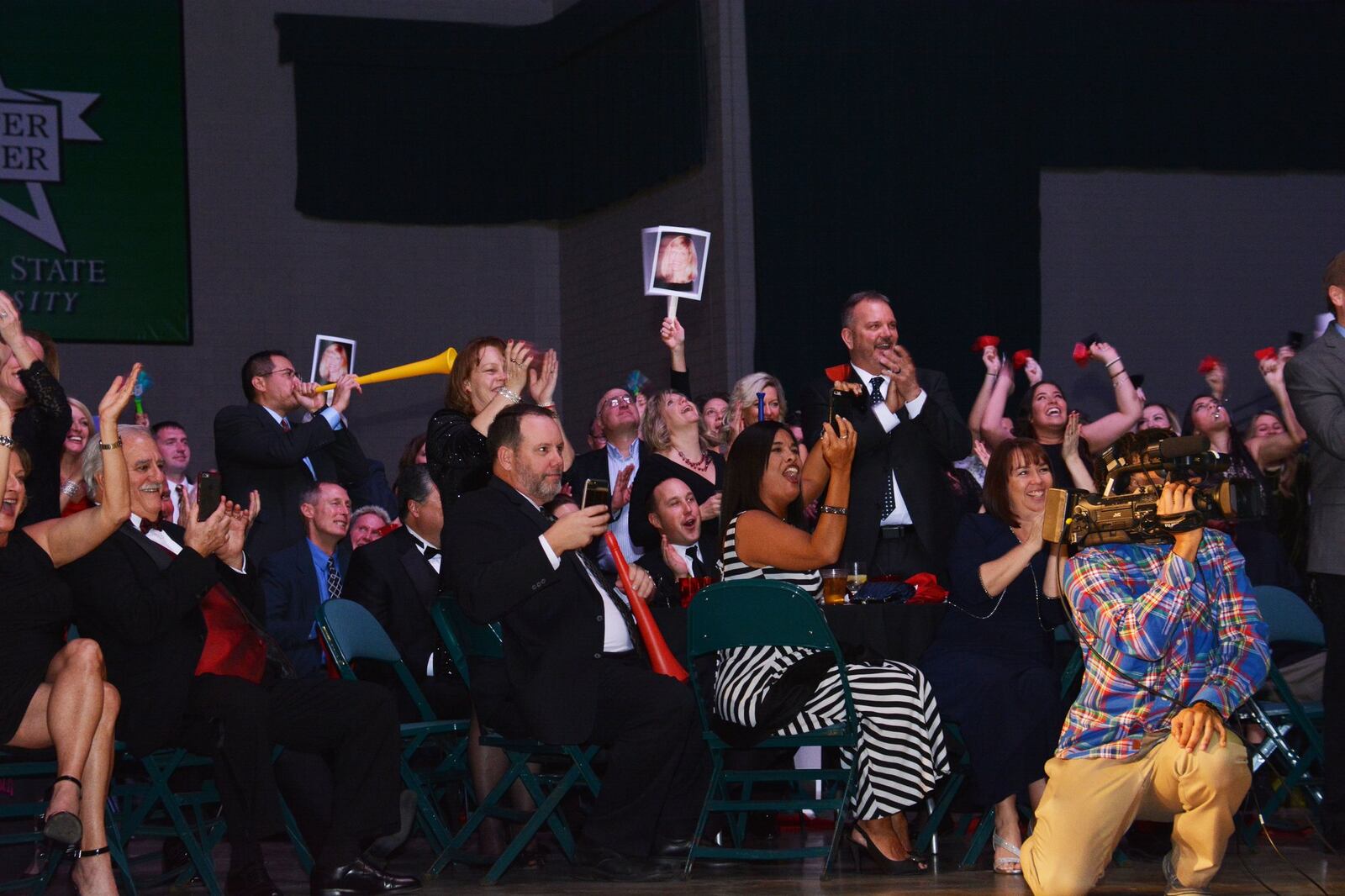 The audience at Dayton’s Dancing With the Stars cheer on their favorite dancers. SAM MCCONNELL/CONTRIBUTED