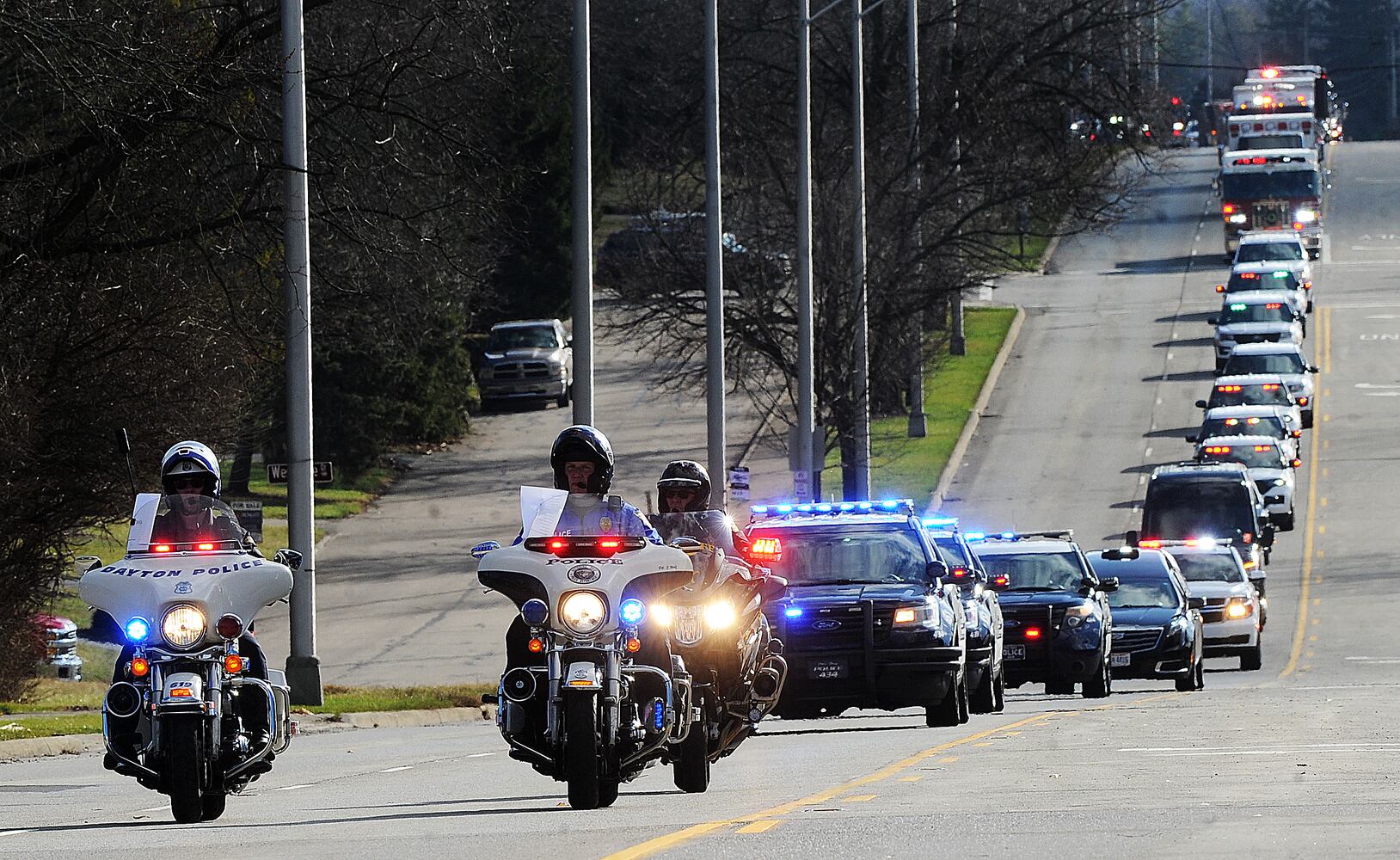 firefighter procession