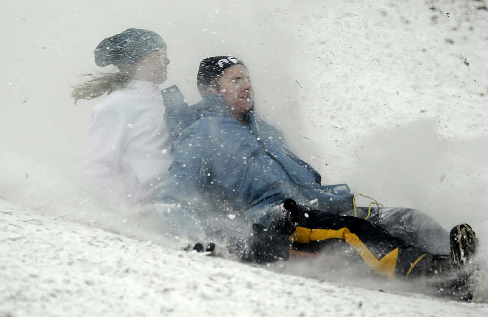 A day of sledding at "Suicide Hill" at Community Golf Course in Kettering.