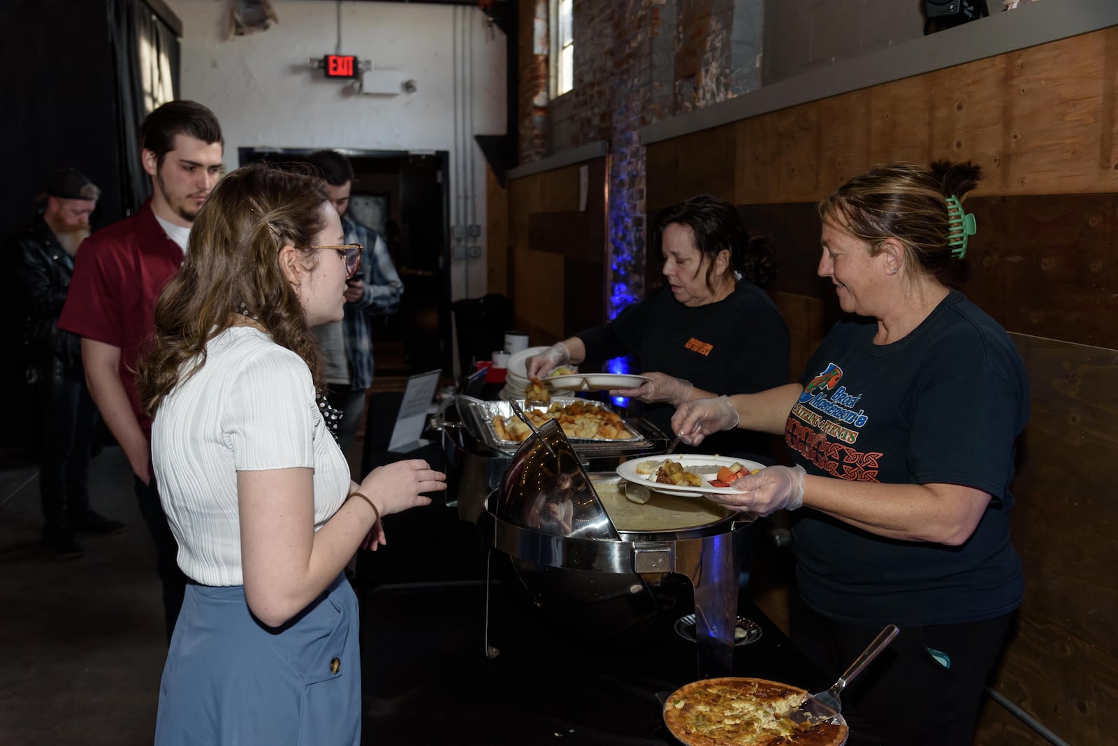 The Dayton Dinner Theater hosted a "Back to the Future" movie party at The Brightside Music & Event Venue in downtown Dayton on Sunday, March 24, 2024. TOM GILLIAM / CONTRIBUTING PHOTOGRAPHER