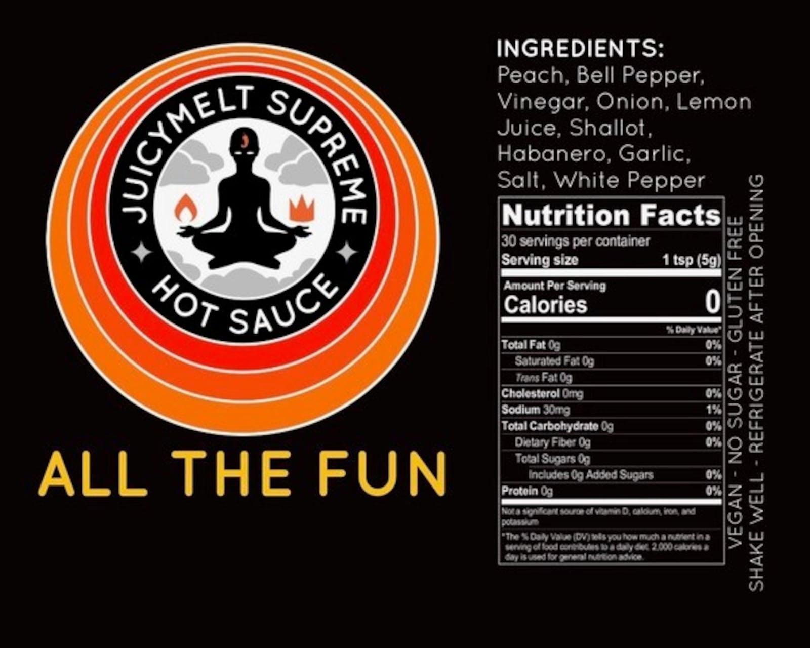 Tracy and Jeffrey McElfresh of Kettering have released JuicyMelt Supreme Hot Sauce.  Varieties include Ruby Wizard (grapefruit habanero), OG Catalyst (orange ginger habanero), and All the Fun (white pepper peach).