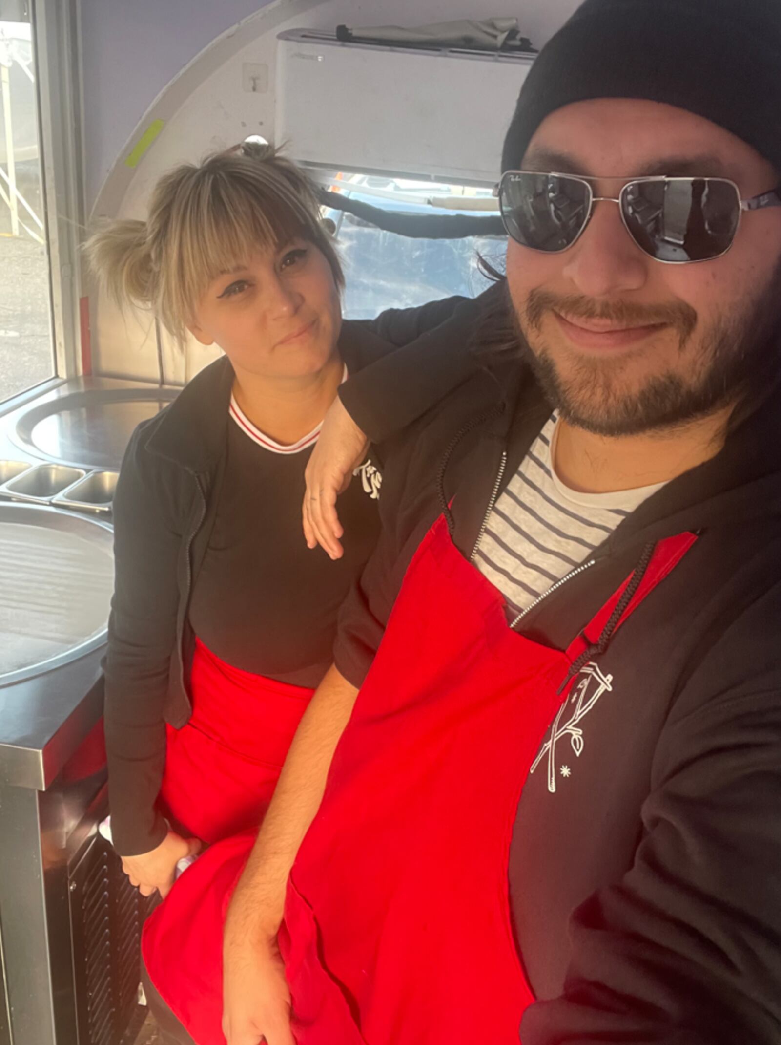 I Heart Ice Cream, a Thai-inspired rolled ice cream business, is opening a second location in Dayton. Pictured are Liz and Danny Cortes, owners of I Heart Ice Cream.