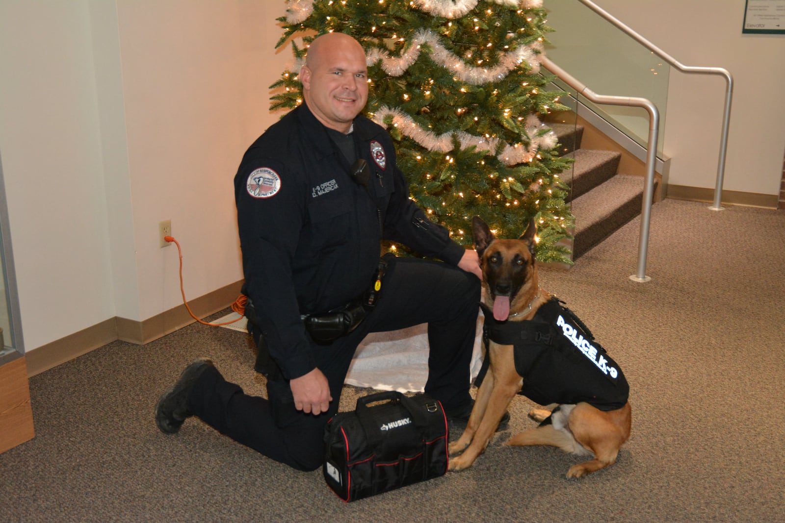 Officer Dave Majercak has finished his K9 training with his new dog, Hans. The new K9 is trained and ready to go to work with the police department. SUBMITTED