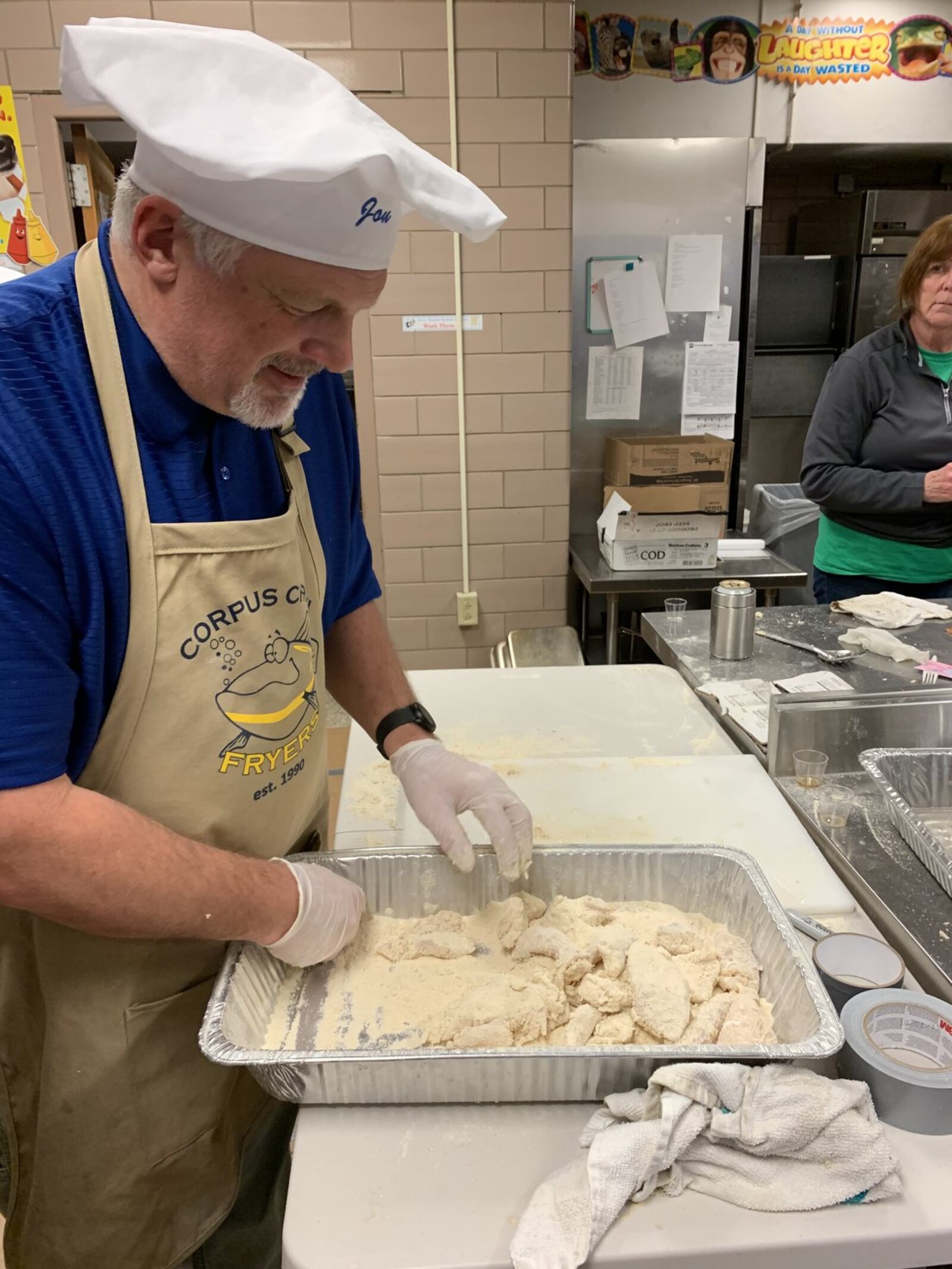 The Corpus Christi Fryers start preparing for a fish fry four or five hours before the event. CONTRIBUTED/ALEXIS LARSEN