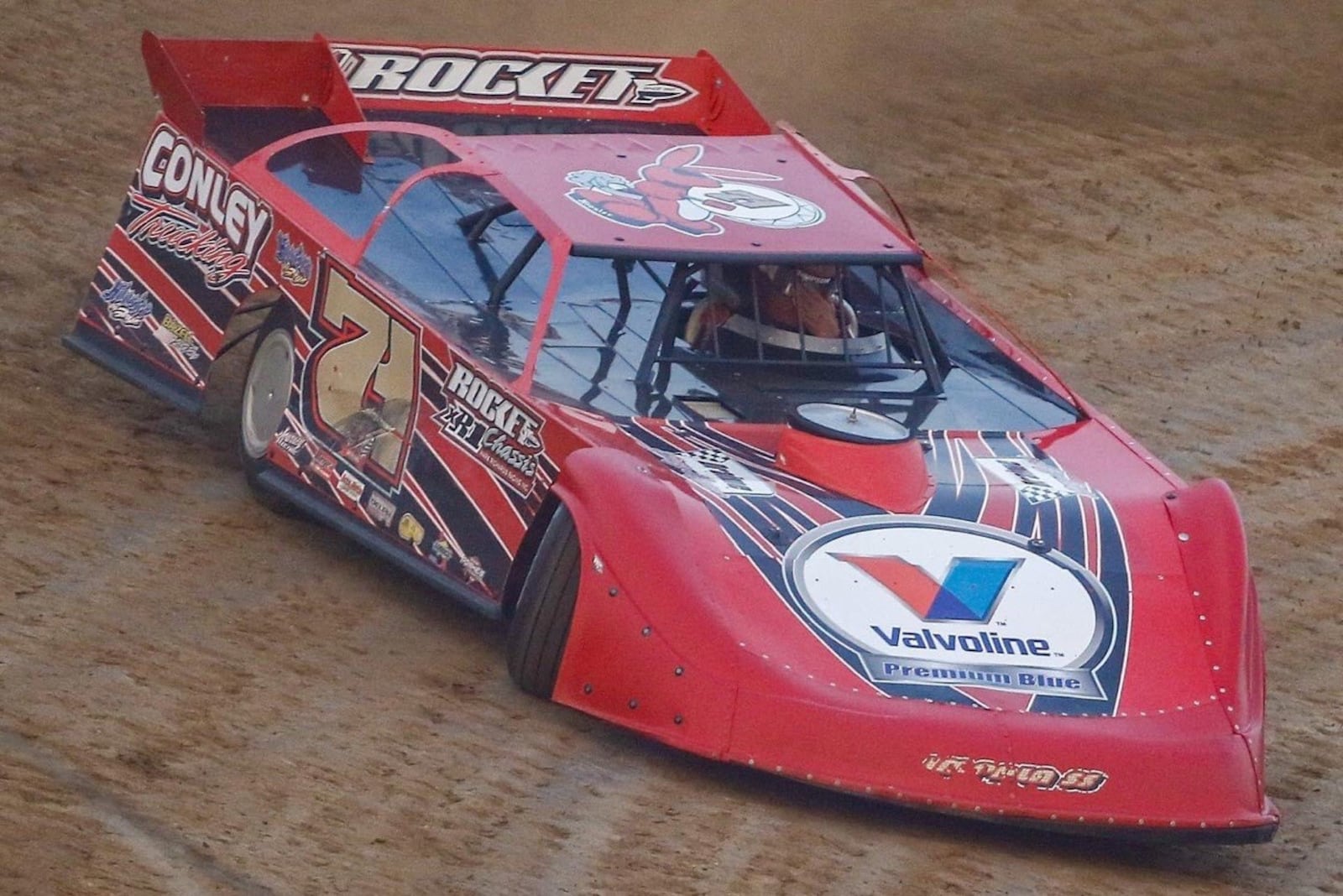 This photo of Delmas Conley's stock car is the screen saver on the phone of his grandson, Tanner Holden, and the Twitter cover photo for the WSU basketball star. Conley -- who died Tuesday -- is in the Nal Dirt Late Model Hall of Fame. He had 561 stock car wins, the last coming in August when he was 79. He was an ardent follower of his grandson's basketball career. Although grieving and in tears before, during and after Thursday night’s game against UIC, Holden was the game’s top scorer (26 points) and rebounder (8). He dedicated the game to his grandpa. CONTRIBUTED