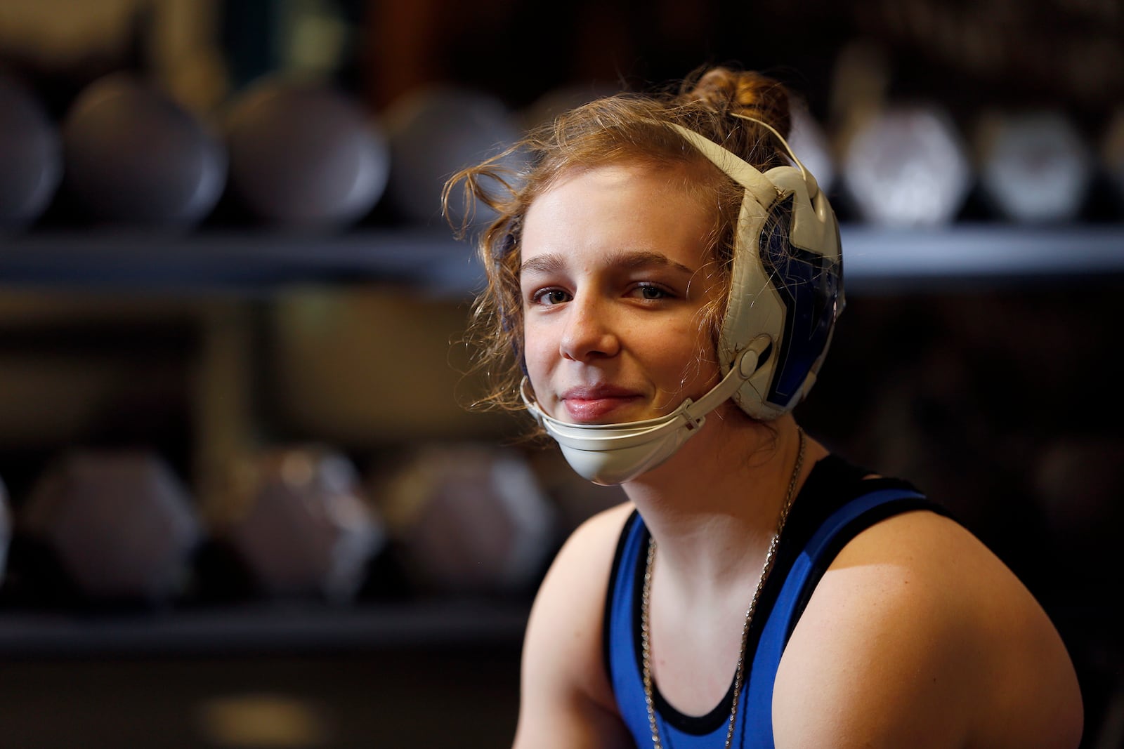 Olivia Shore, 15,  wrestles on the Miami East High School boy's wrestling team.In December of 2017, she became the first girl in the 43 year history of the tournament ever to place at the prestigious Medina (Ohio) Invitational  Wrestling Tournament.  LISA POWELL / STAFF