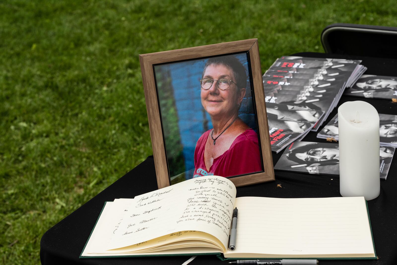 Celebrating Julia: A Memorial Service for the Yellow Springs Academy and Emmy Award-winning documentary filmmaker Julia Reichert took place on the grounds of Antioch College on Saturday, May 6, 2023. Reichert passed away on Dec. 1, 2022 after a lengthy battle with cancer. The memorial service was rescheduled from Dec. 9 due to Reichert’s husband and longtime collaborator, filmmaker Steven Bognar, testing positive for COVID-19. TOM GILLIAM / CONTRIBUTING PHOTOGRAPHER