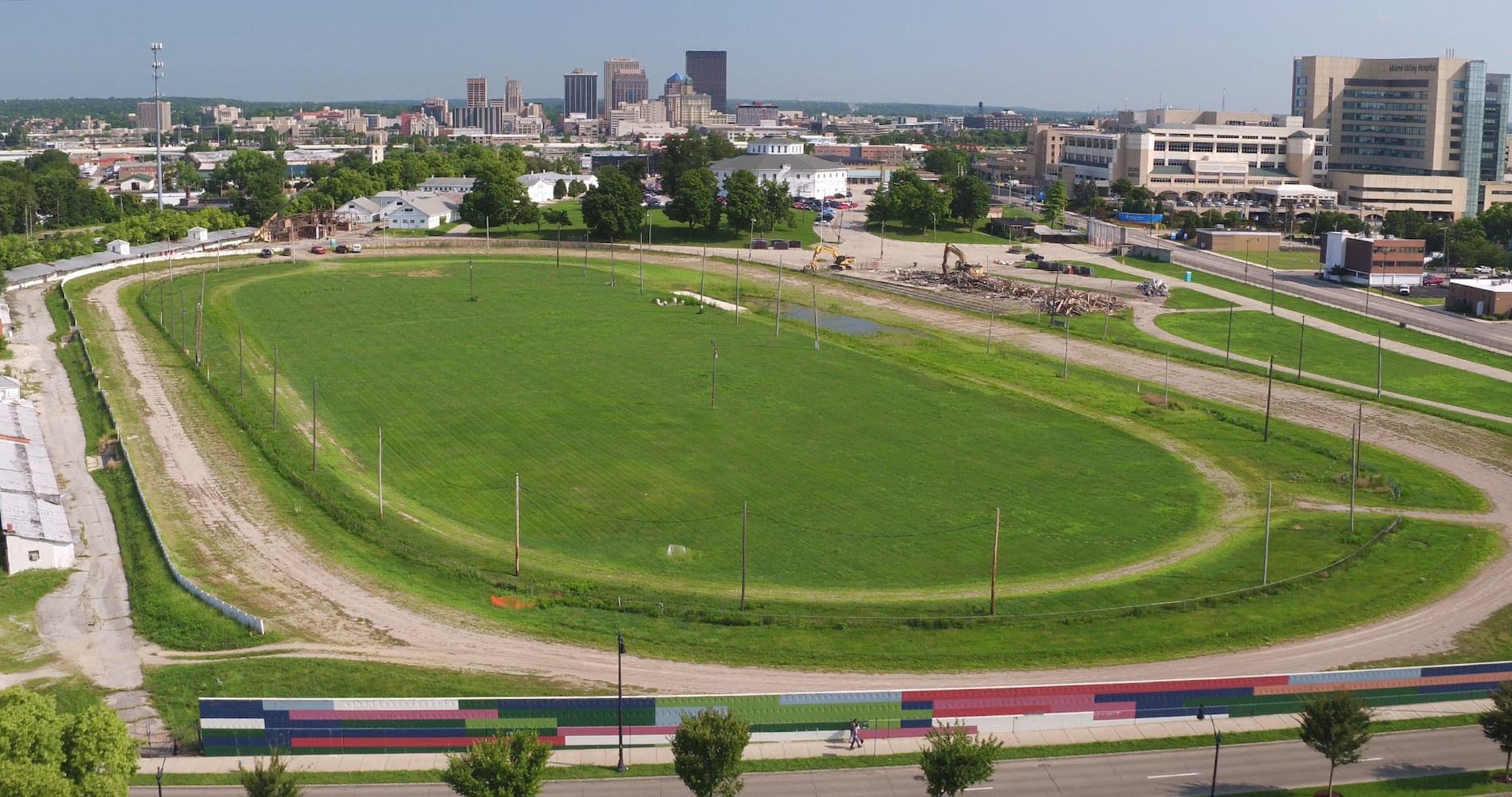 PHOTOS: Buildings demolished at old Montgomery County Fairgrounds