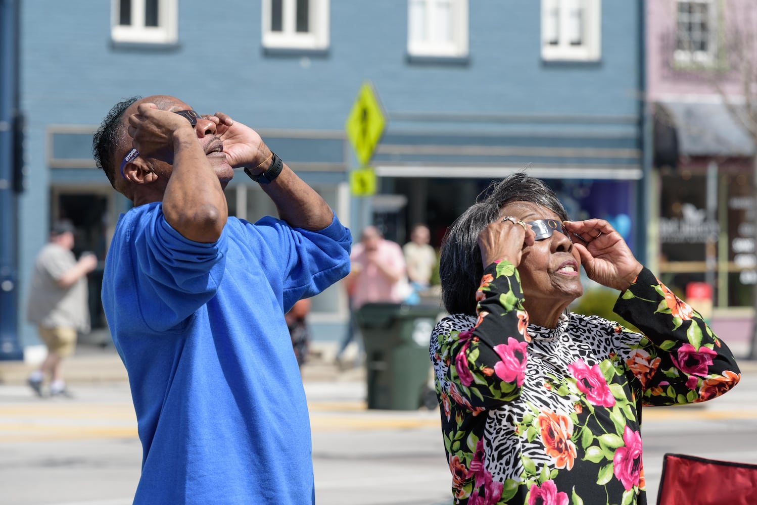 Eclipse on the Square total eclipse viewing party in Downtown Troy