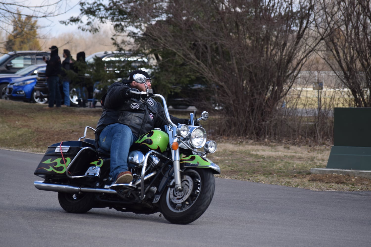 PHOTOS: Thousands of Outlaws attend motorcycle gang leaders funeral at Montgomery County Fairgrounds.