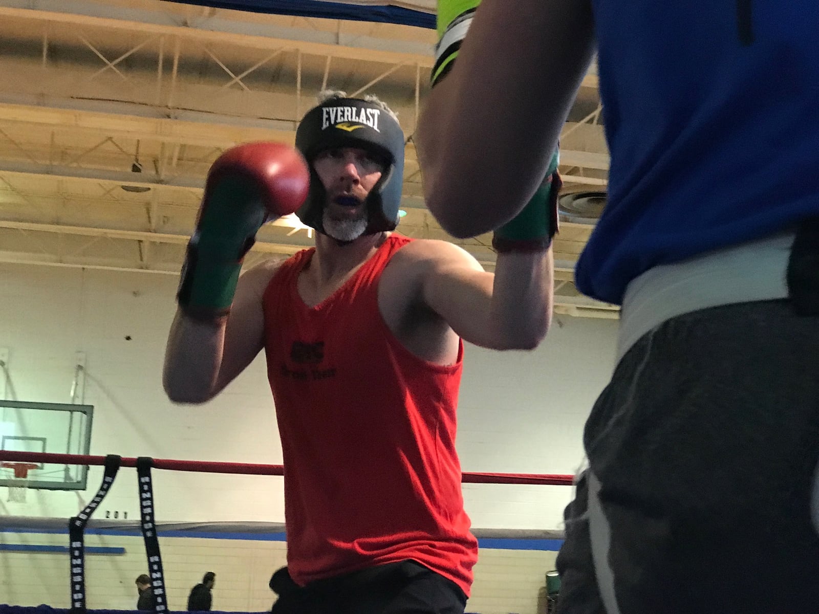 Former Alter High School basketball standout Danny McGeady in his bout Sunday vs. Matt Tinker. Tom Archdeacon/CONTRIBUTED