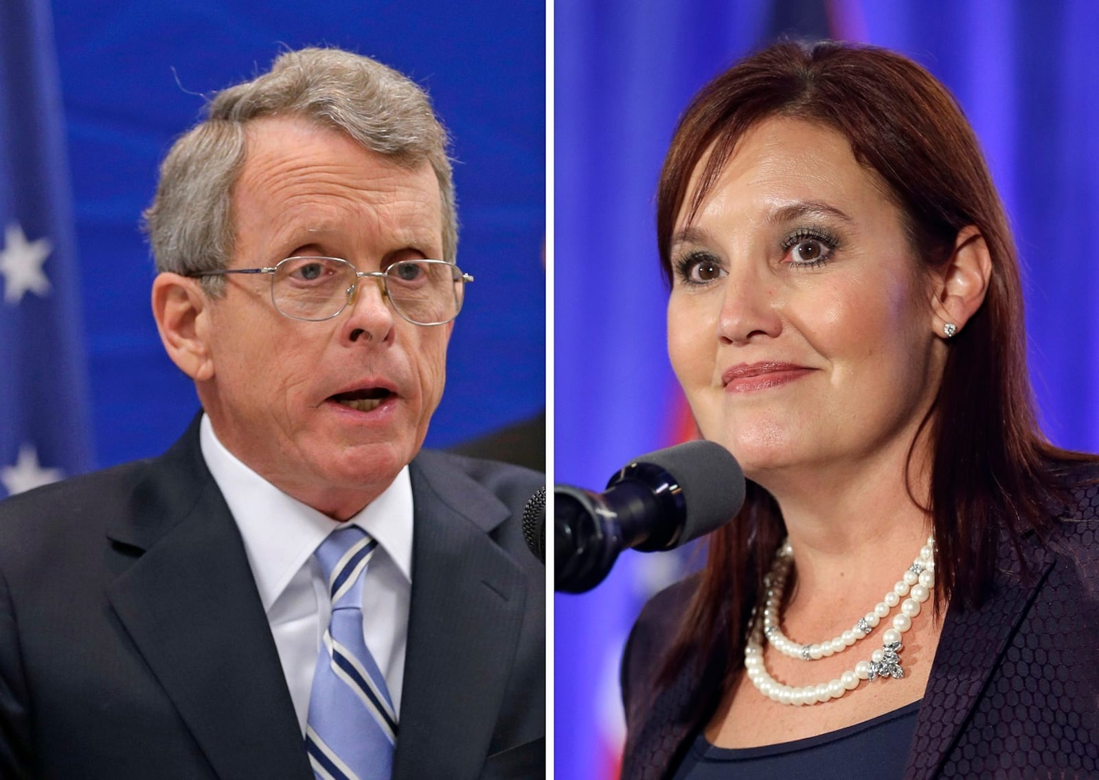 Ohio Attorney General Mike DeWine and Lt. Gov. Mary Taylor