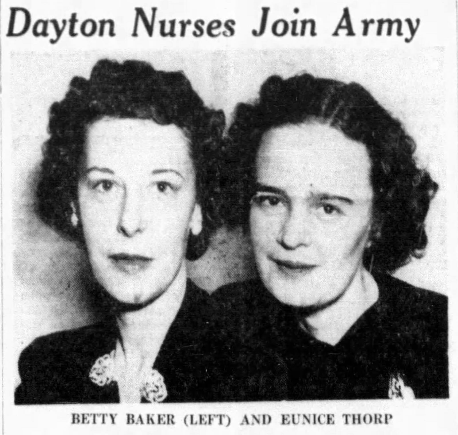 Feb. 27, 1942: Dayton nurses join Army. DAYTON DAILY NEWS ARCHIVES