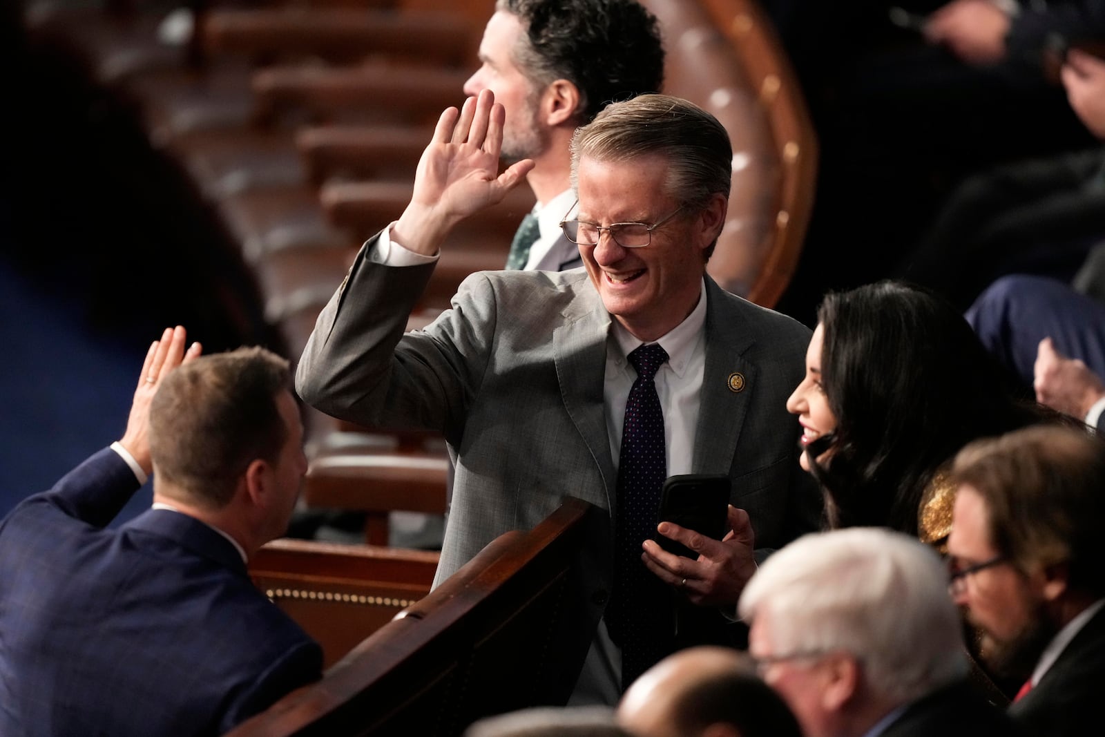 Rep. Tim Burchett, R-Tenn., arrives before President Donald Trump addresses a joint session of Congress at the Capitol in Washington, Tuesday, March 4, 2025. (AP Photo/Alex Brandon)