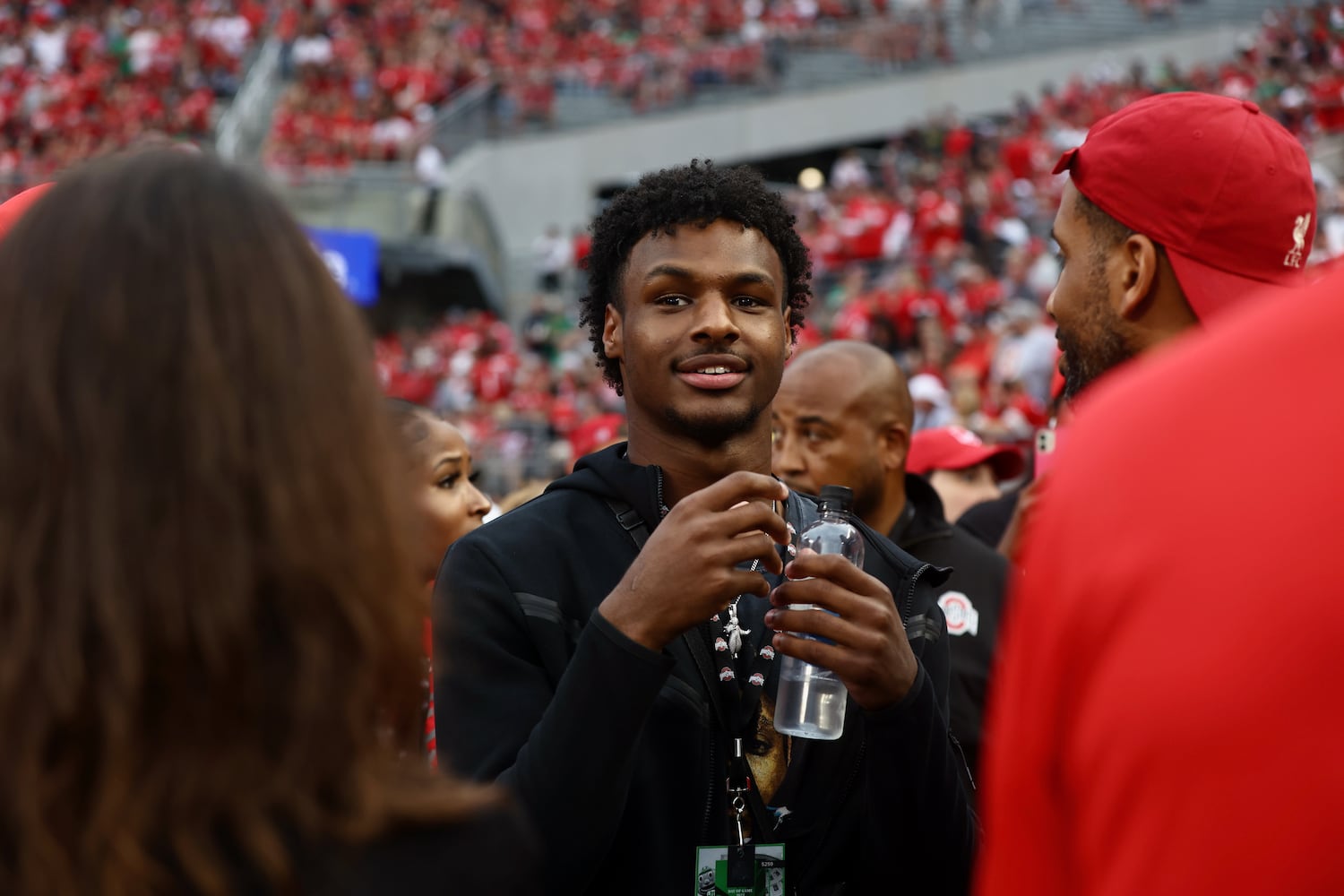 LeBron James visits Ohio Stadium