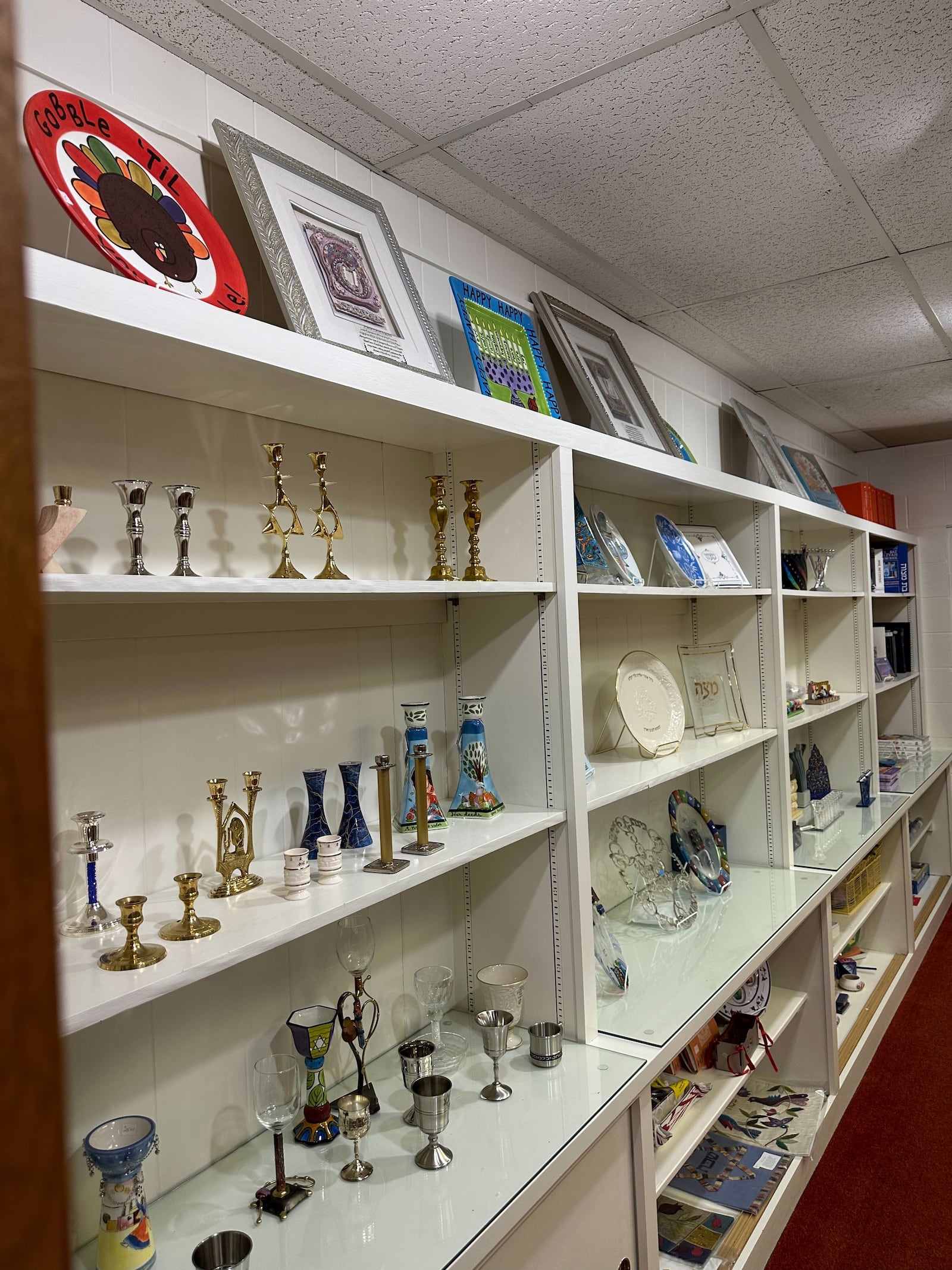 Synagogue gift shops stock a wide variety of Judaica. Pictured, the Beth Jacob Synagogue Gift Shop in Harrison Township.