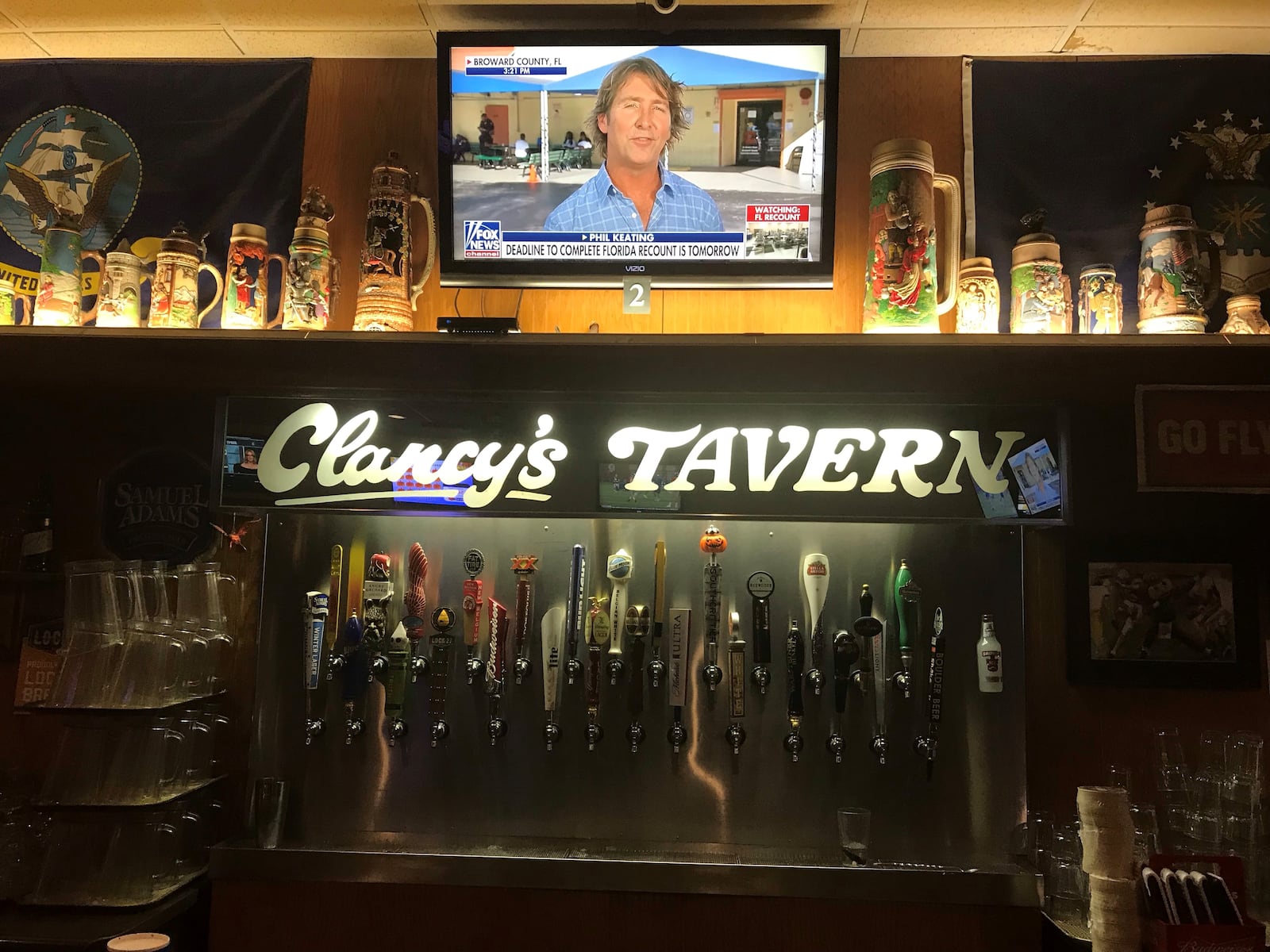 Clancy's Tavern in Dayton has nearly 30 beers on tap and tons of televisions to keep you and your relatives entertained. JIM INGRAM/CONTRIBUTED