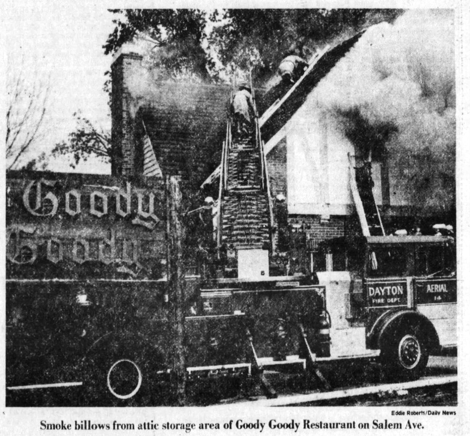 The Goody Goody restaurant fire of 1977. DAYTON DAILY NEWS ARCHIVES