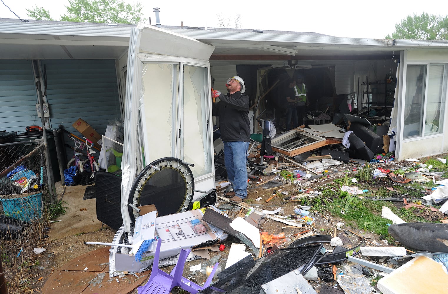 Suspected intoxicated driver plows through Harrison Twp. home