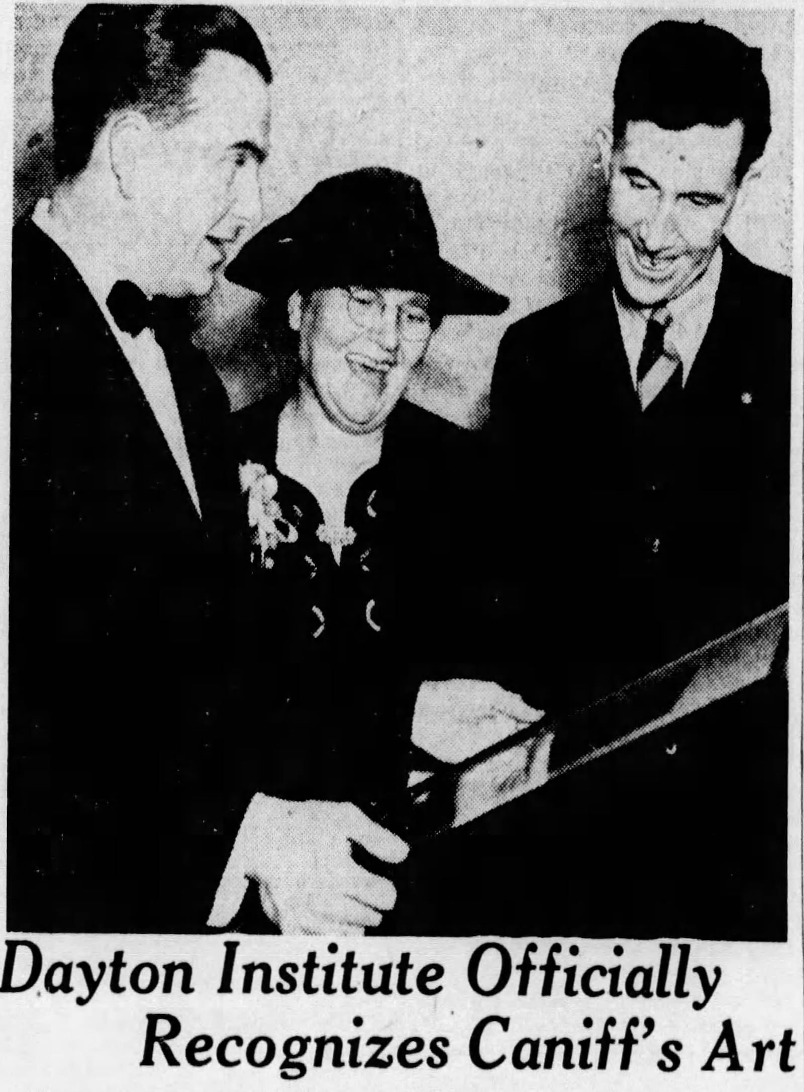 Milton Caniff received recognition from the Dayton Art Institute where an exhibit of his works were hung during a month-long exhibition in 1939. THE DAYTON HERALD ARCHIVES