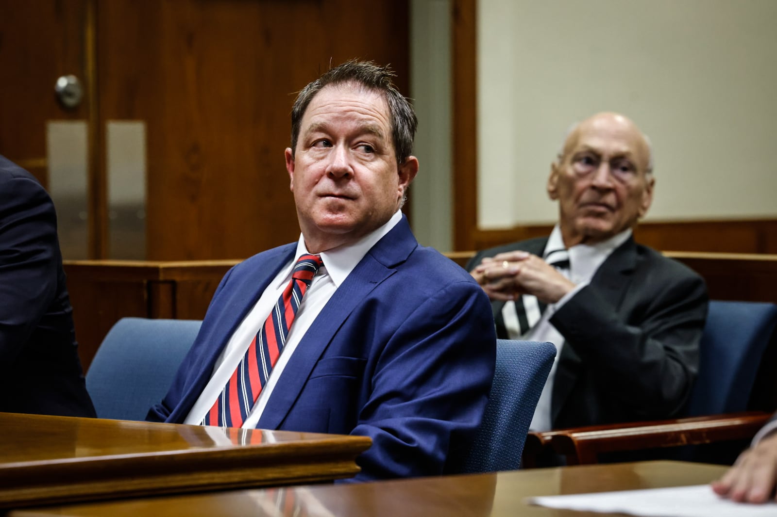 Montgomery County Clerk of Courts Mike Foley, 56, was arraigned on multiple accounts Monday morning, Aug. 19, 2024, before a visiting judge in Montgomery County Common Pleas Court. JIM NOELKER/STAFF