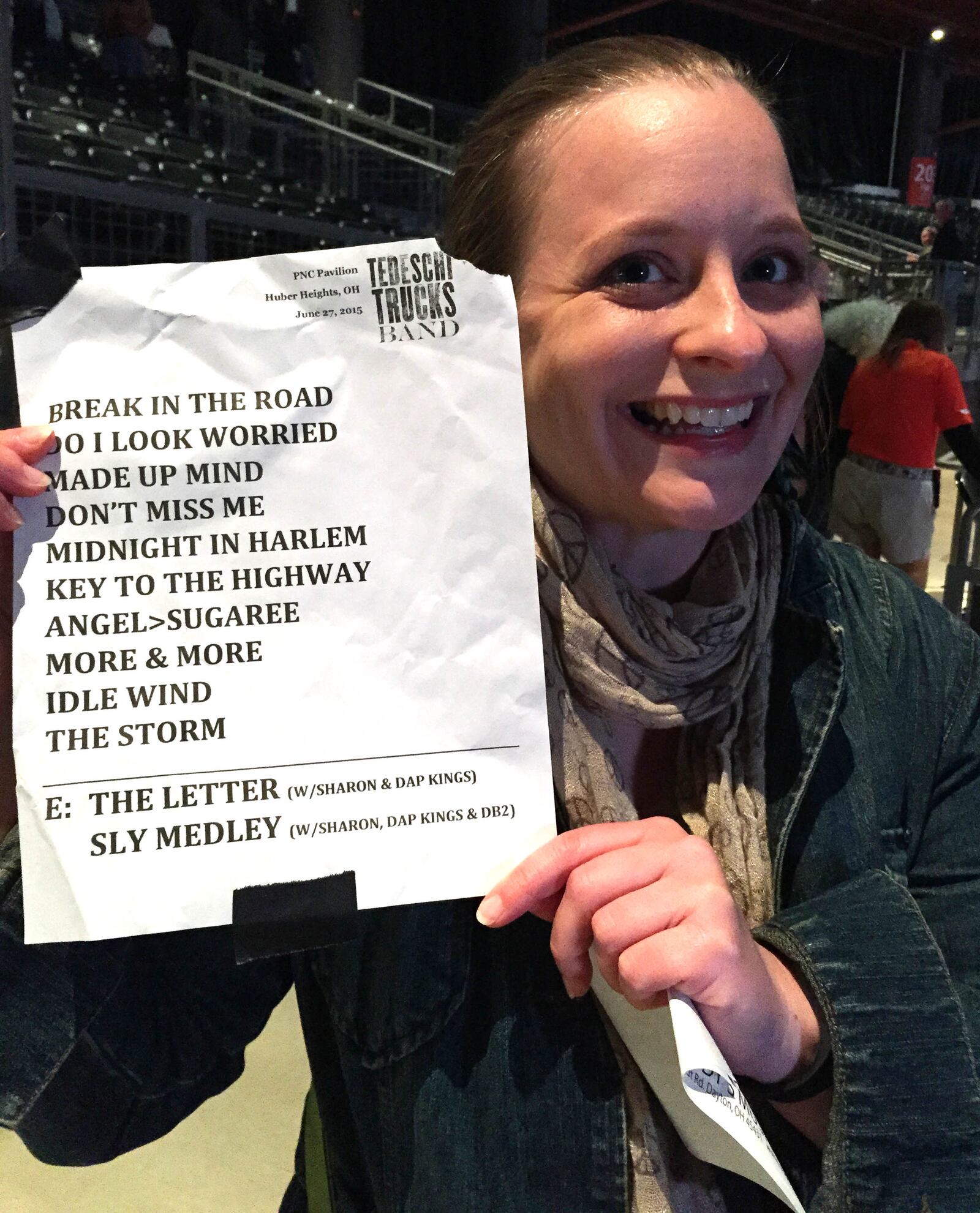 Libby Ballengee, Dayton Music Insider, with a set list from Tedeschi Trucks Band at Rose Music Center.