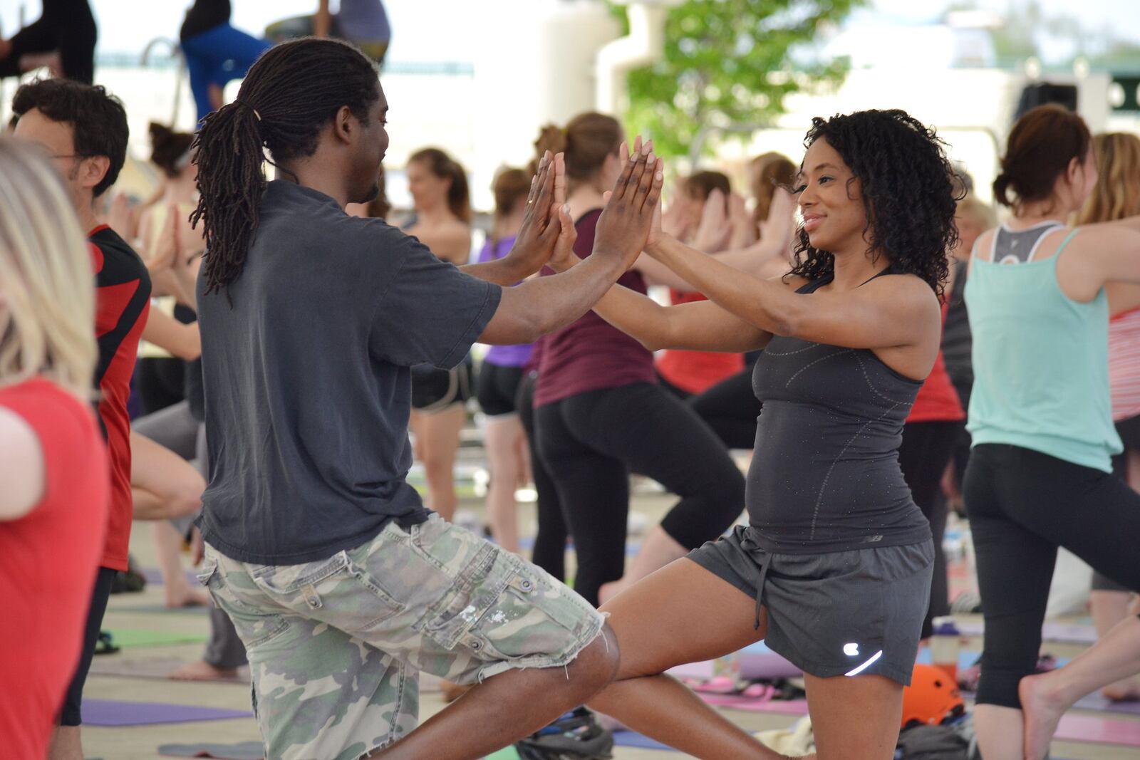 Fitness in the Park, at RiverScape MetroPark, offers a variety of free classes from May through August. CONTRIBUTED