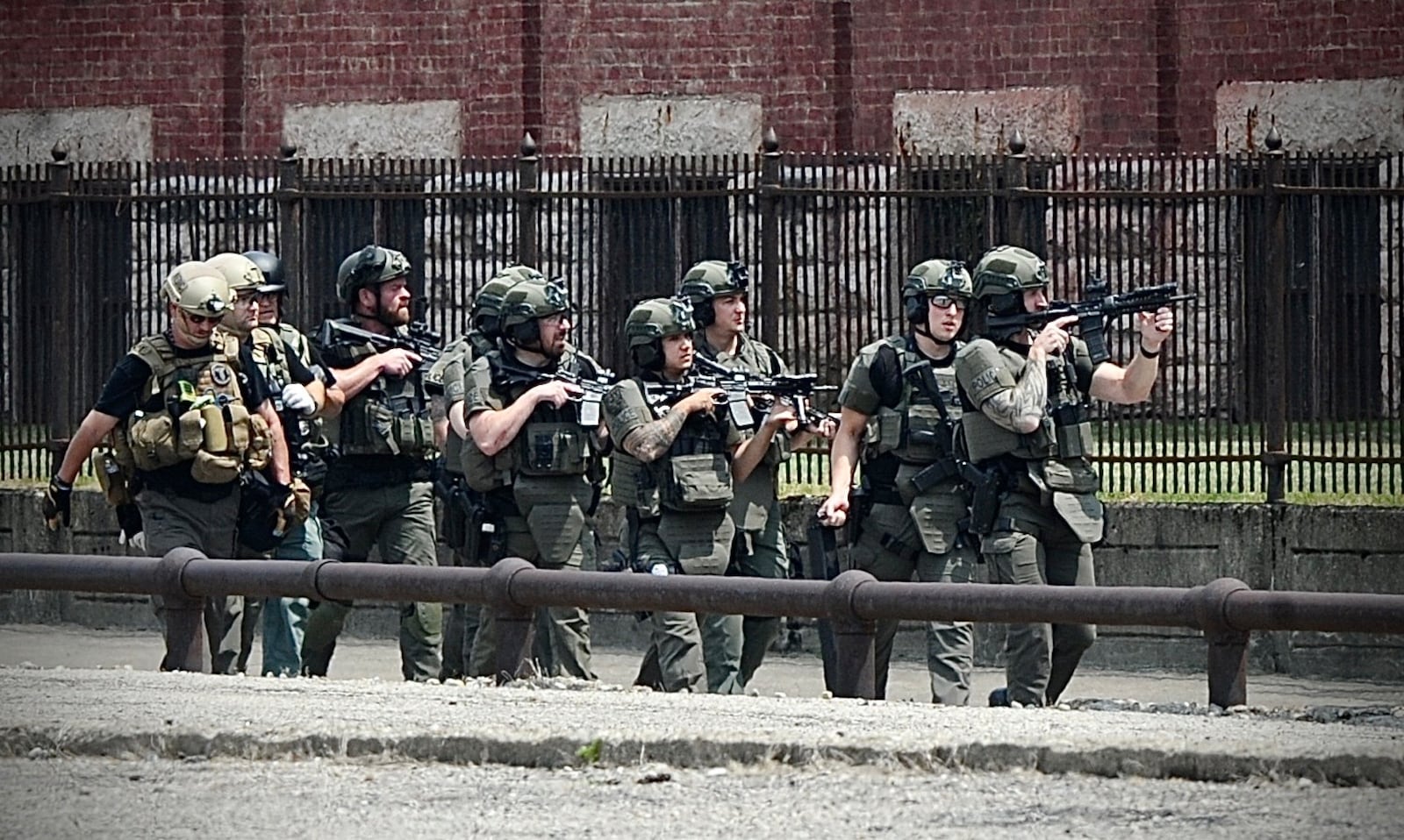 Dayton, Trotwood and the University of Dayton police departments responded to Linden Avenue on reports of an active shooter. MARSHALL GORBY/STAFF