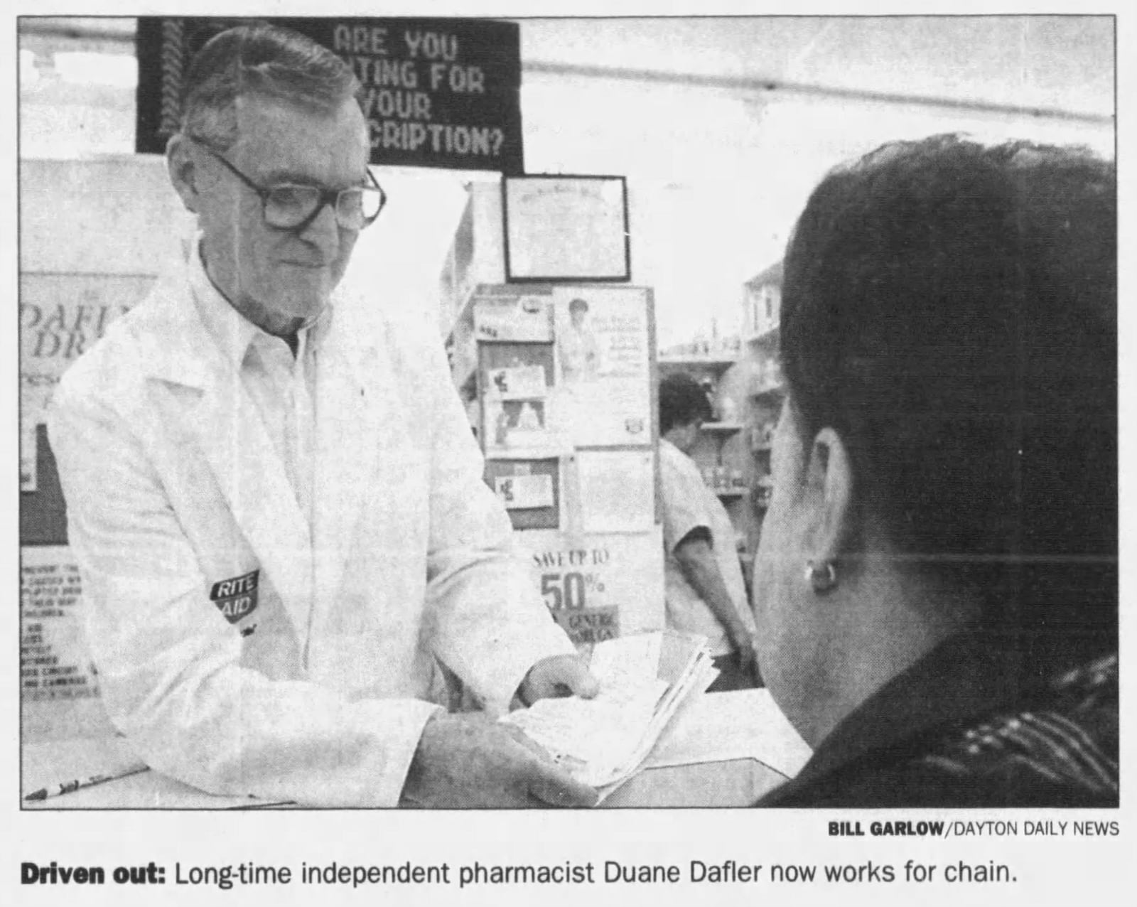 A 1996 photo of Duane Dafler from the Dayton Daily News. DAYTON DAILY NEWS ARCHIVES