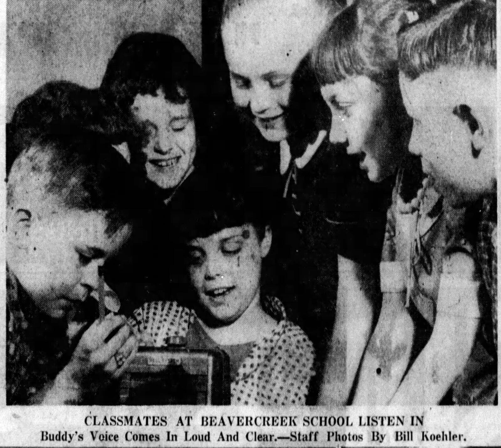 April 8, 1956: Youth, 11, right in school though he's 3 miles away. DAYTON DAILY NEWS ARCHIVES