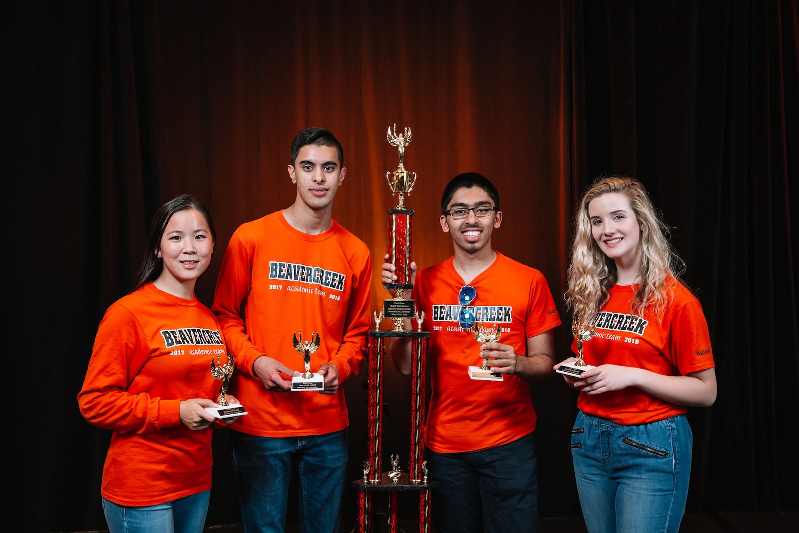 The Beavercreek High School quiz bowl team in 2019. CONTRIBUTED