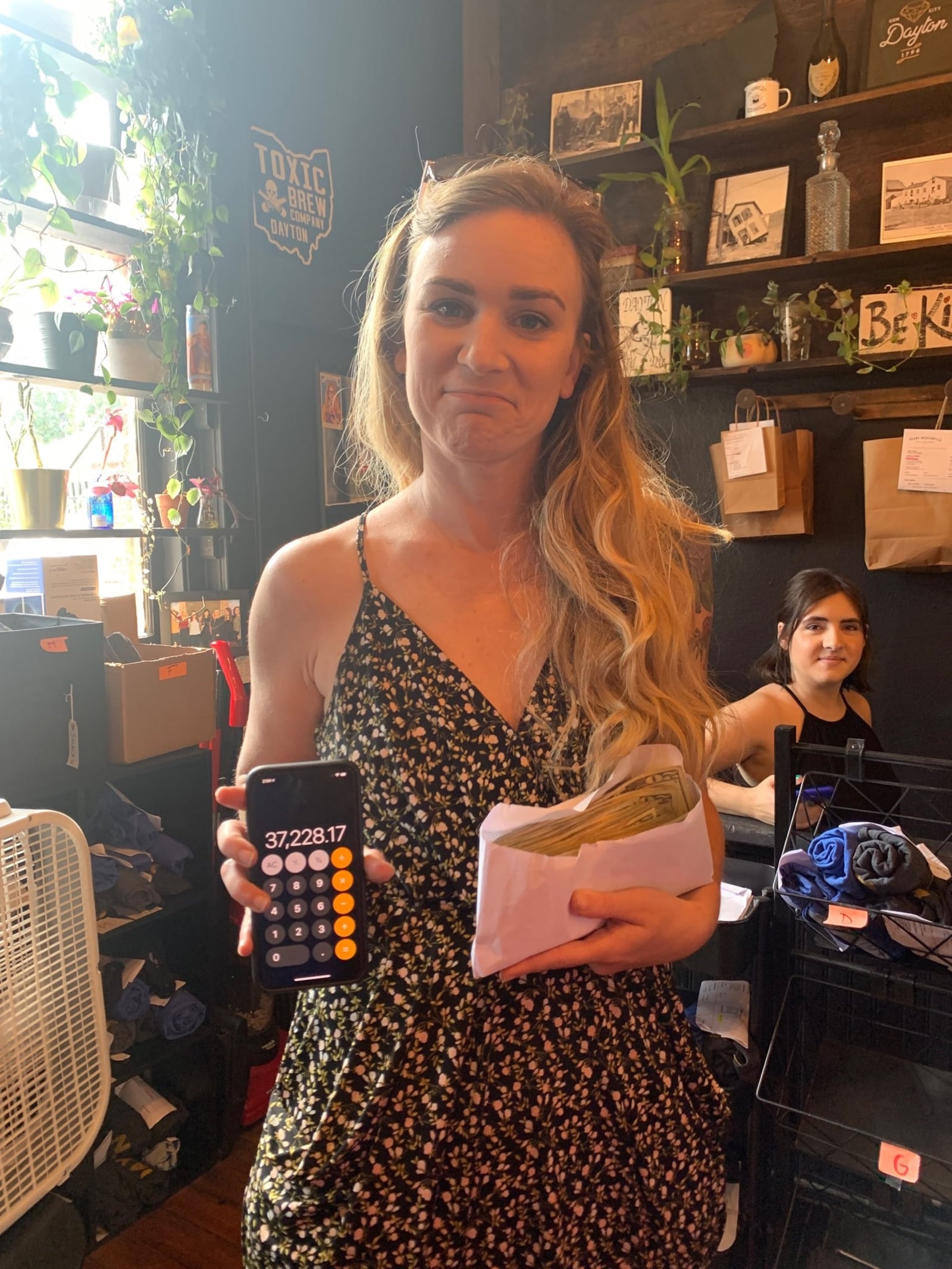 More than $37,000 was raised as part of a Heart Mercantile fundraiser for victims of the Aug. 4 shooting in the Oregon District. Pictured co-owners  Carly Short.