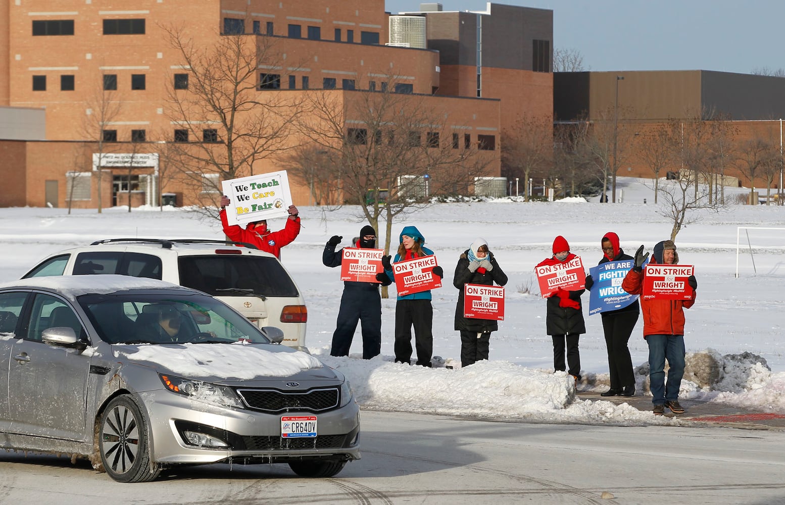 PHOTOS: Faculty at Wright State strike