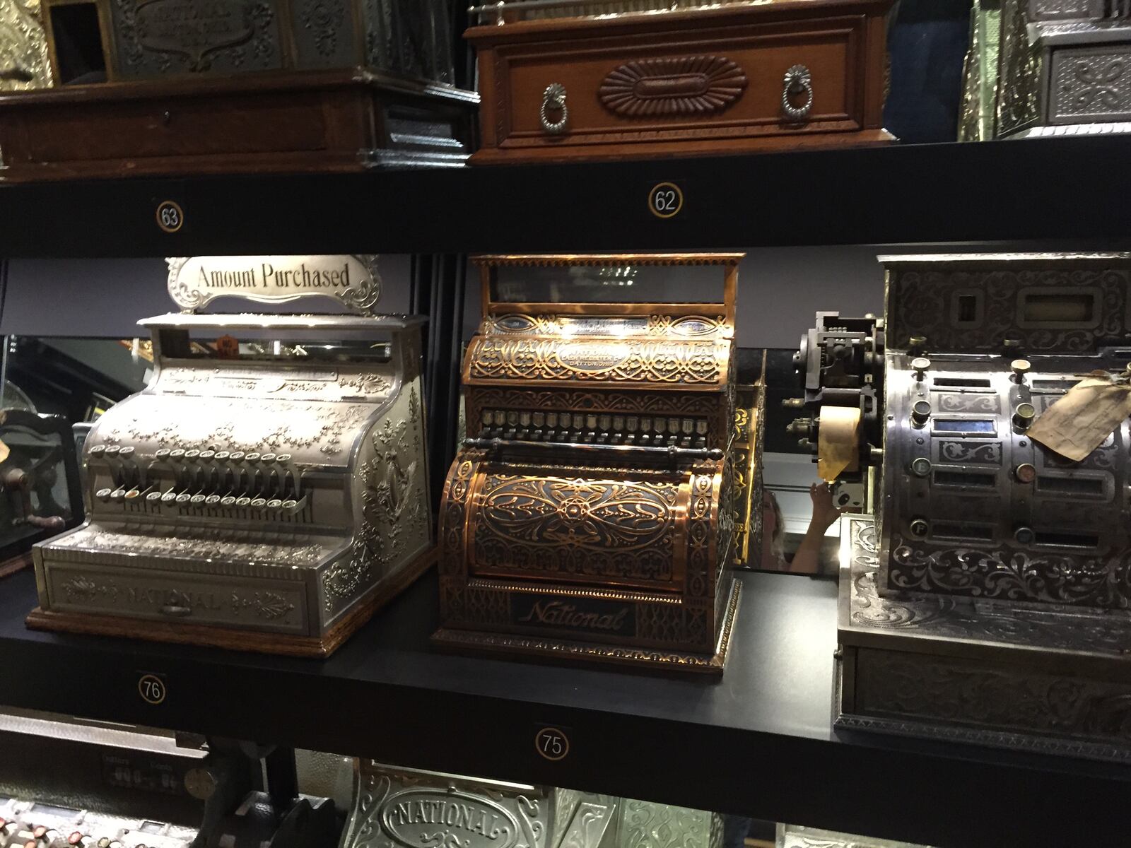 [Staff Photo Allegra Czerwinski/ NCR cash registers at Dayton History]