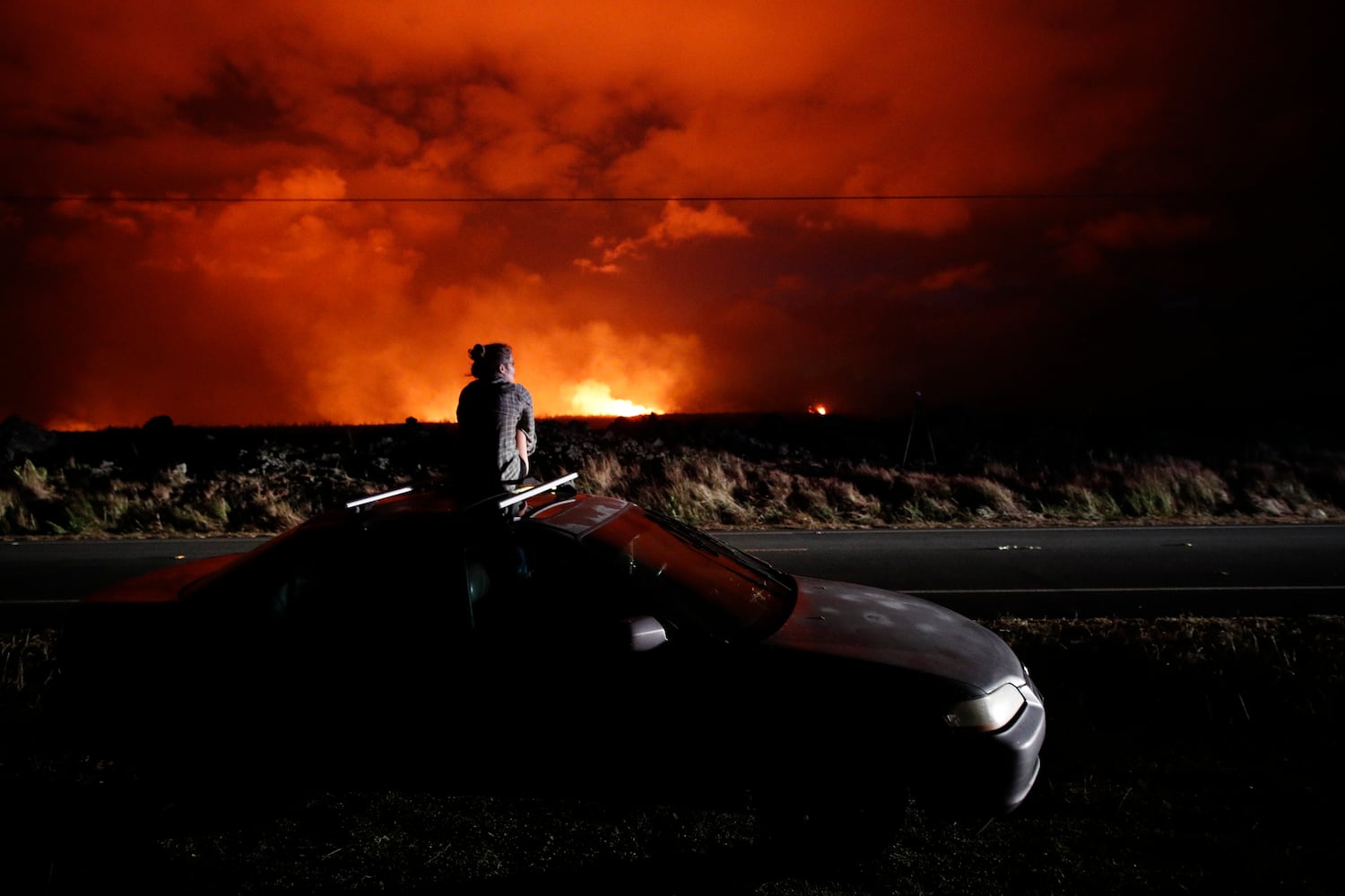 Hawaii volcano erupts