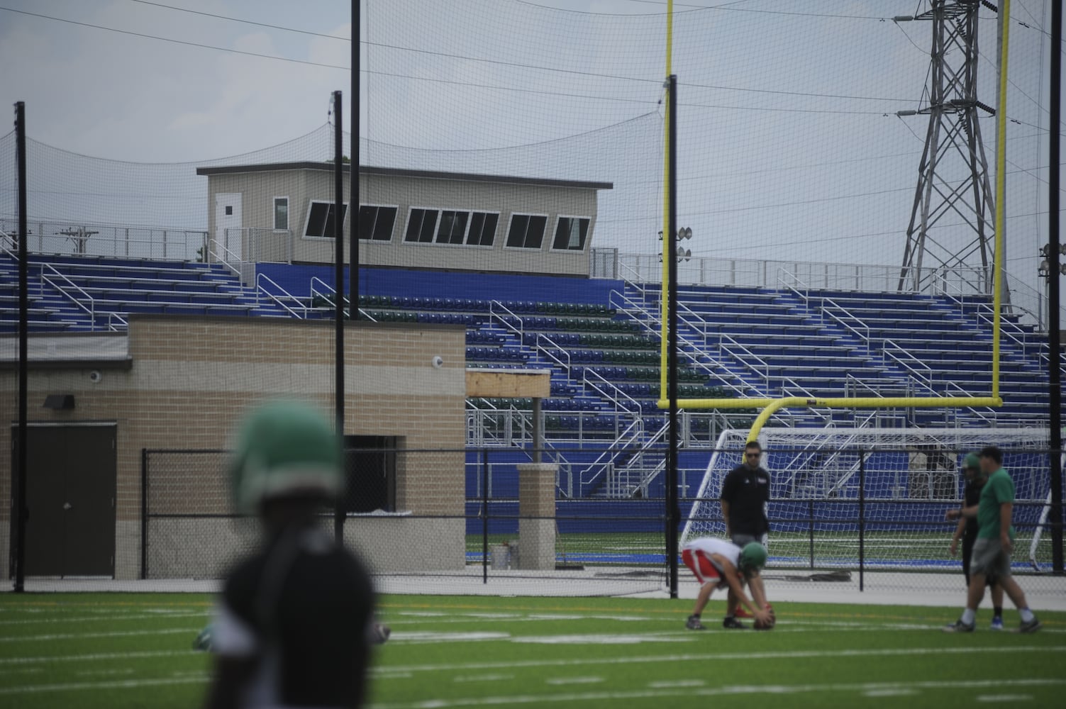 CJ football practice