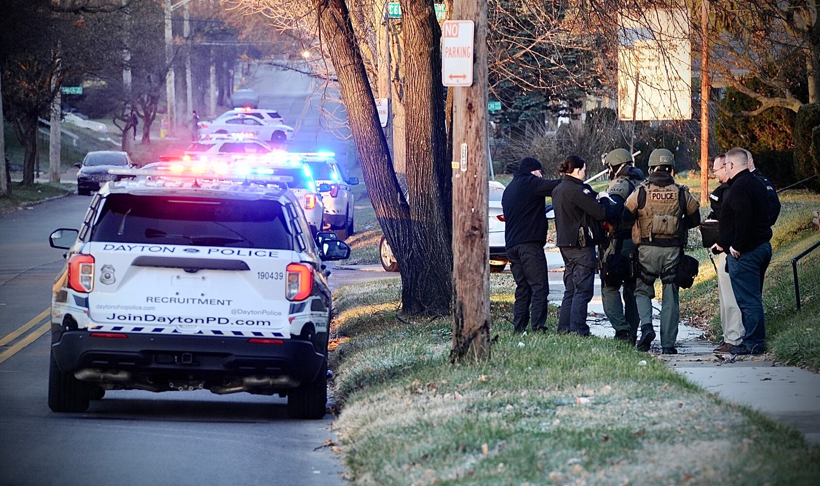 PHOTOS: Standoff in Dayton Tuesday morning